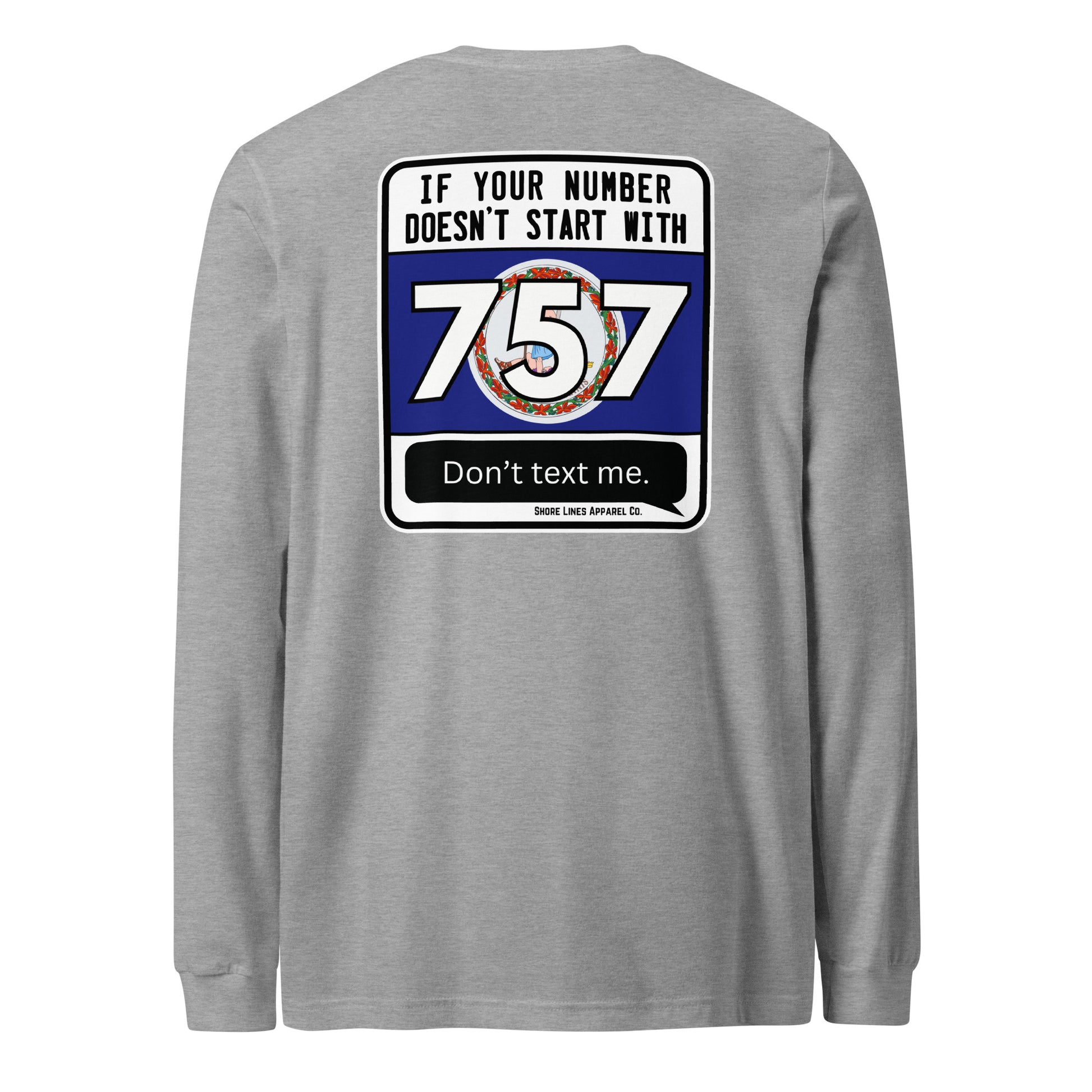 757 Area Code | Core LS-athletic-Shore Lines Apparel Co.