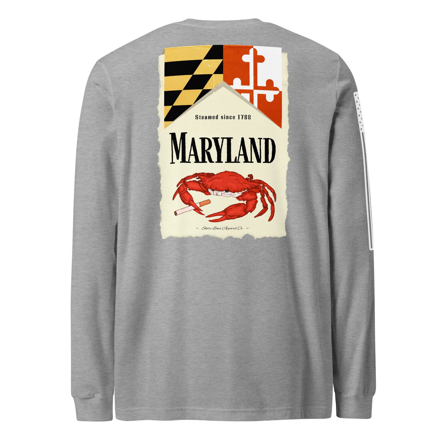 Maryland | Long Sleeve P-athletic-Shore Lines Apparel Co.