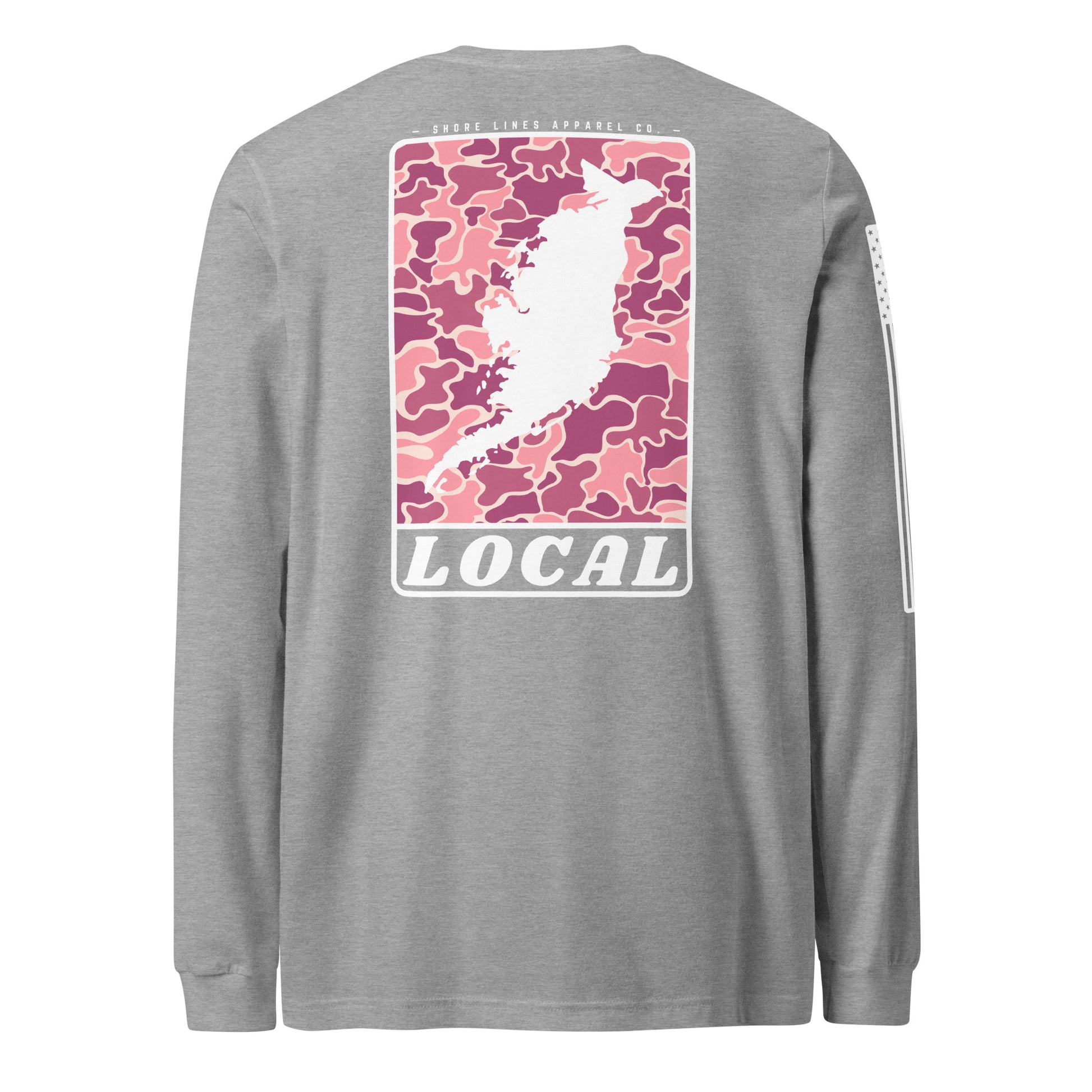 LOCAL (pink) | Long Sleeve P-athletic-Shore Lines Apparel Co.