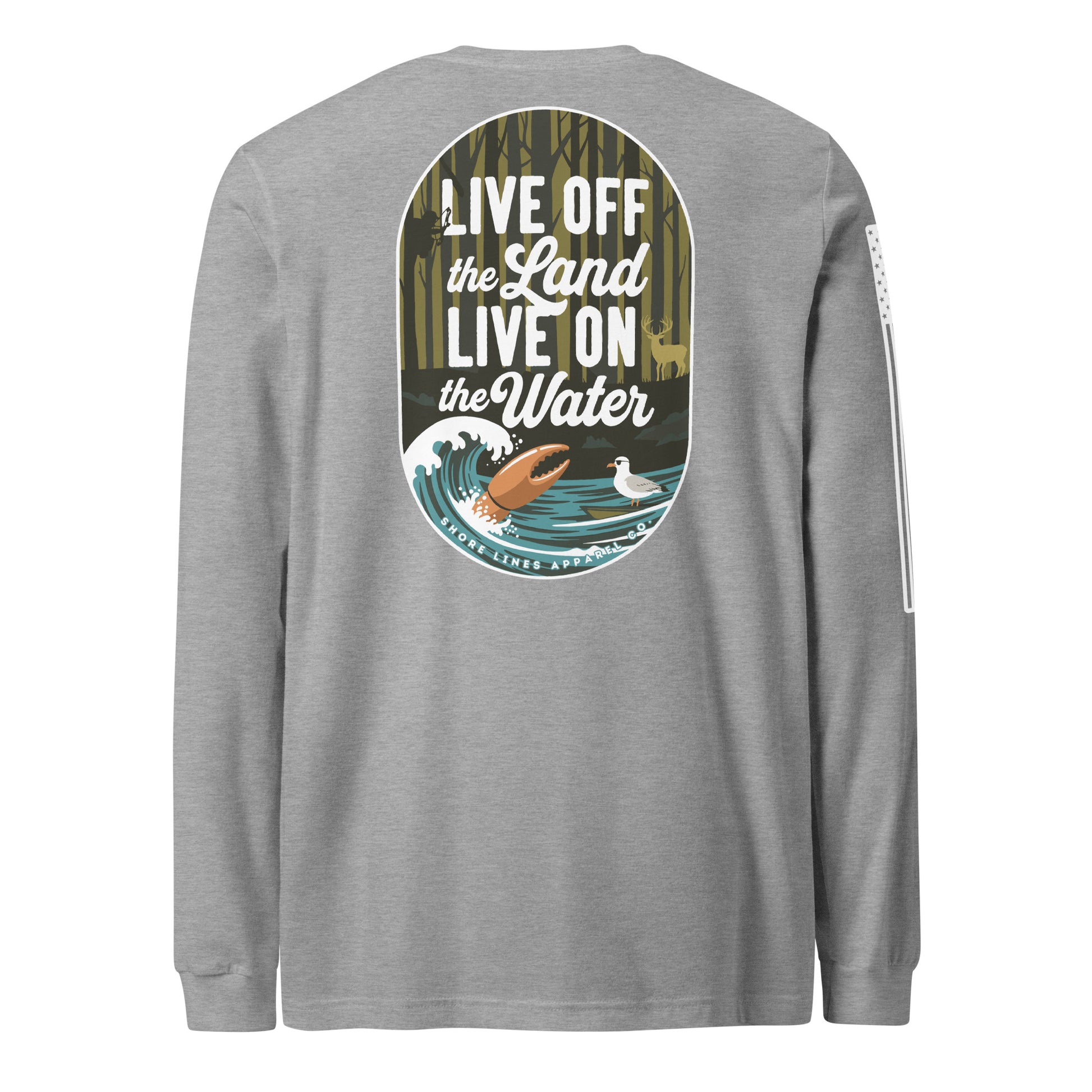 Live Off the Land | Long Sleeve P-athletic-Shore Lines Apparel Co.™