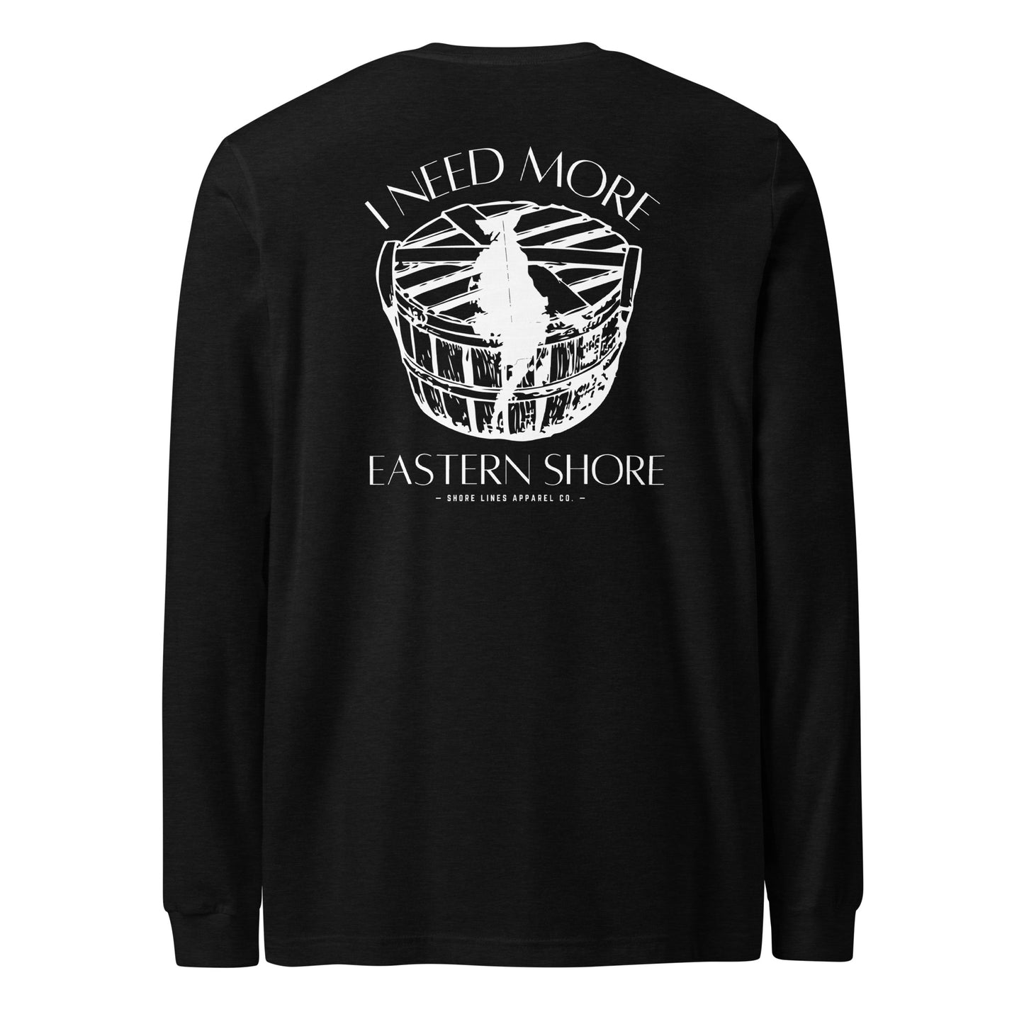 Need More Eastern Shore | Core LS-black-Shore Lines Apparel Co.