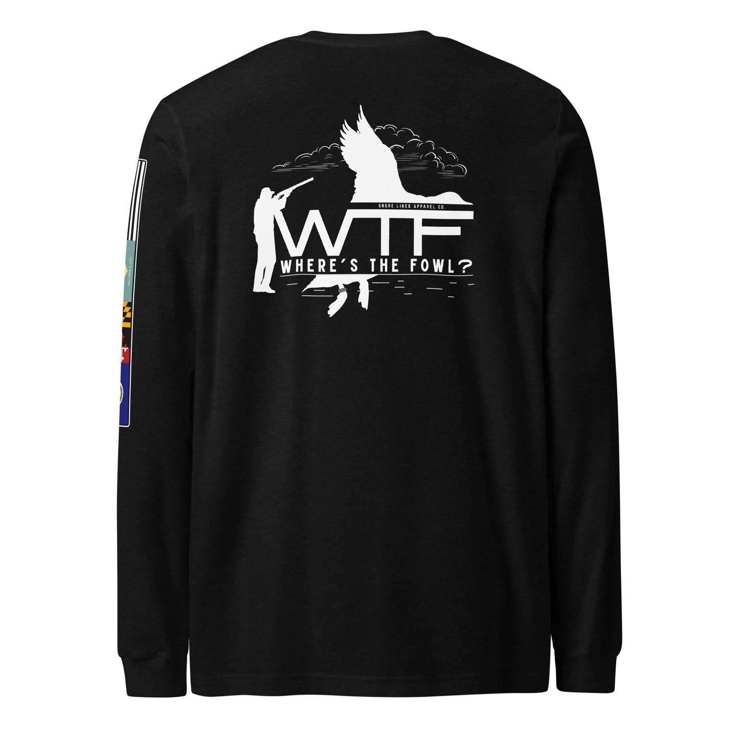 Where's The Fowl | Core LS P-black-Shore Lines Apparel Co.
