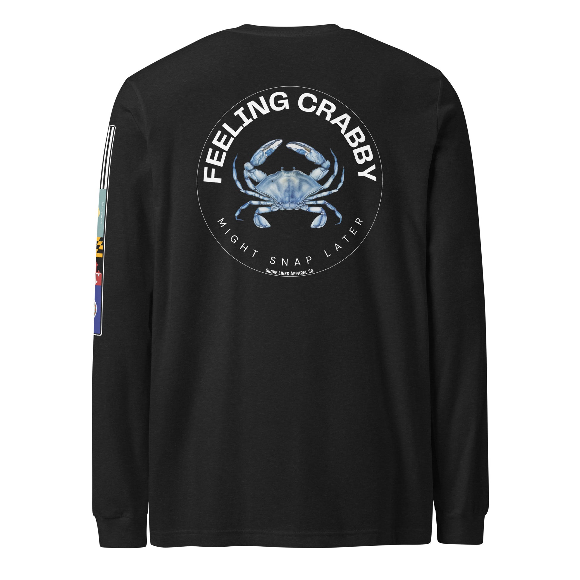 Feeling Crabby | Core LS P-black-Shore Lines Apparel Co.