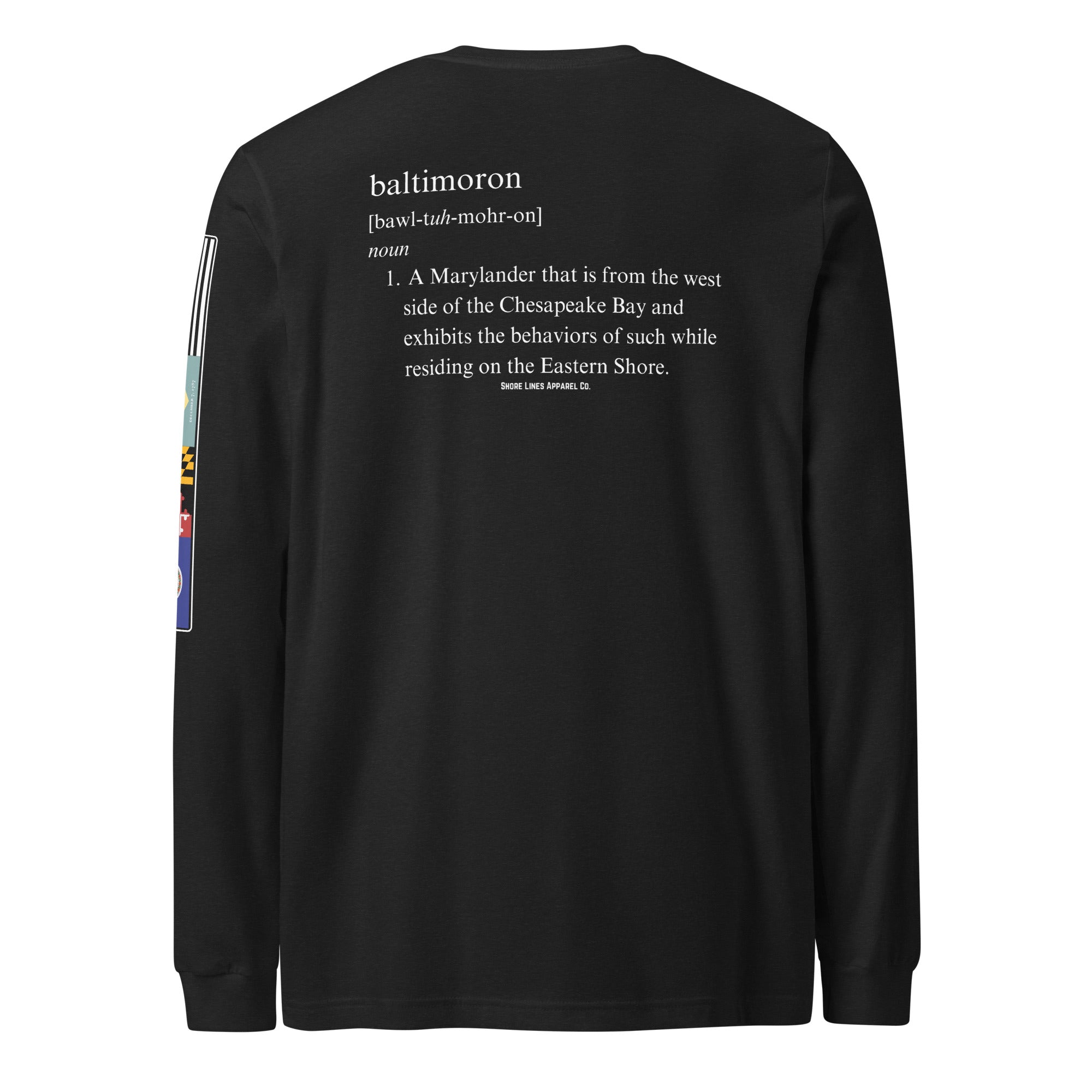 Baltimoron | Long Sleeve P-black-Shore Lines Apparel Co.