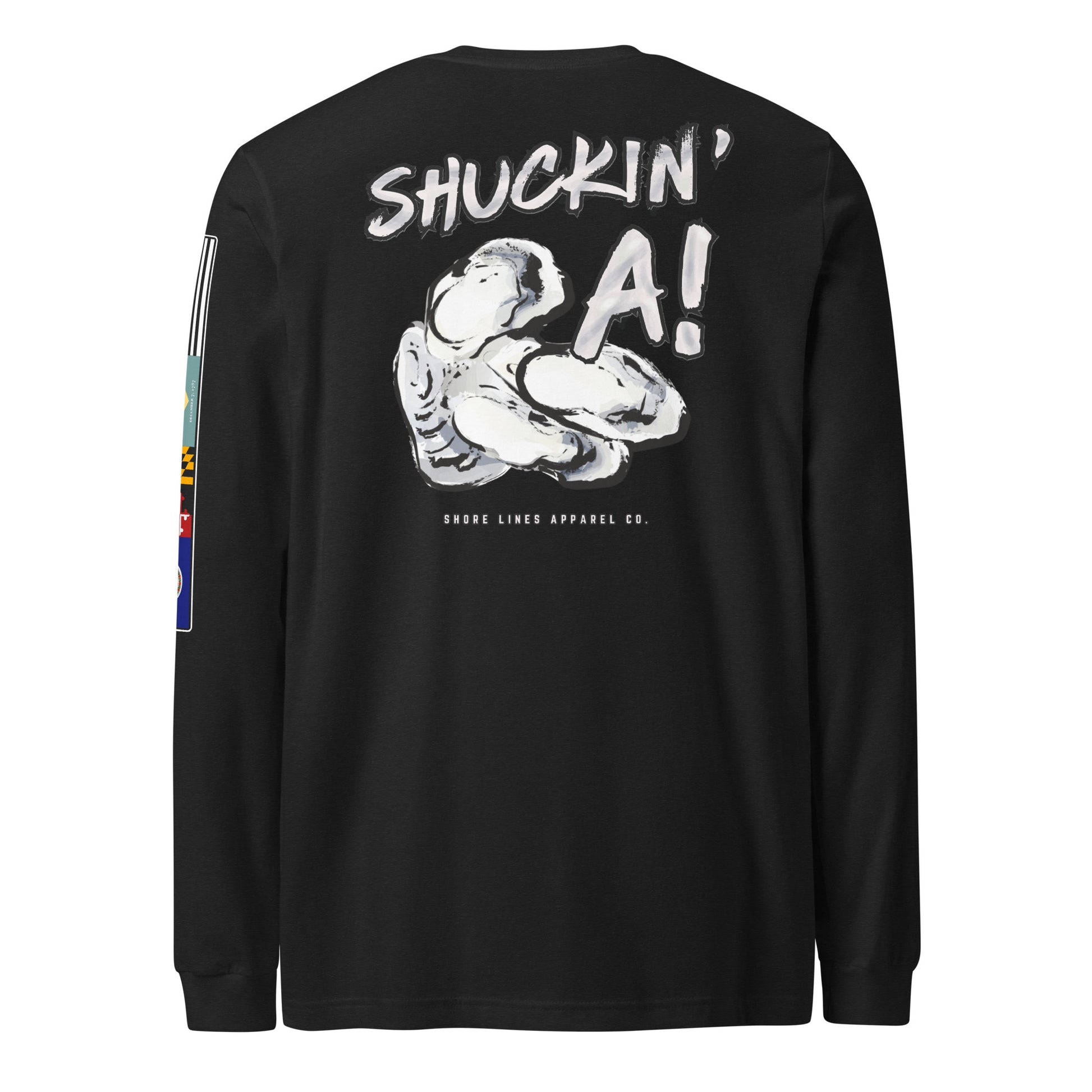 Shuckin A | Core LS P-black-Shore Lines Apparel Co.