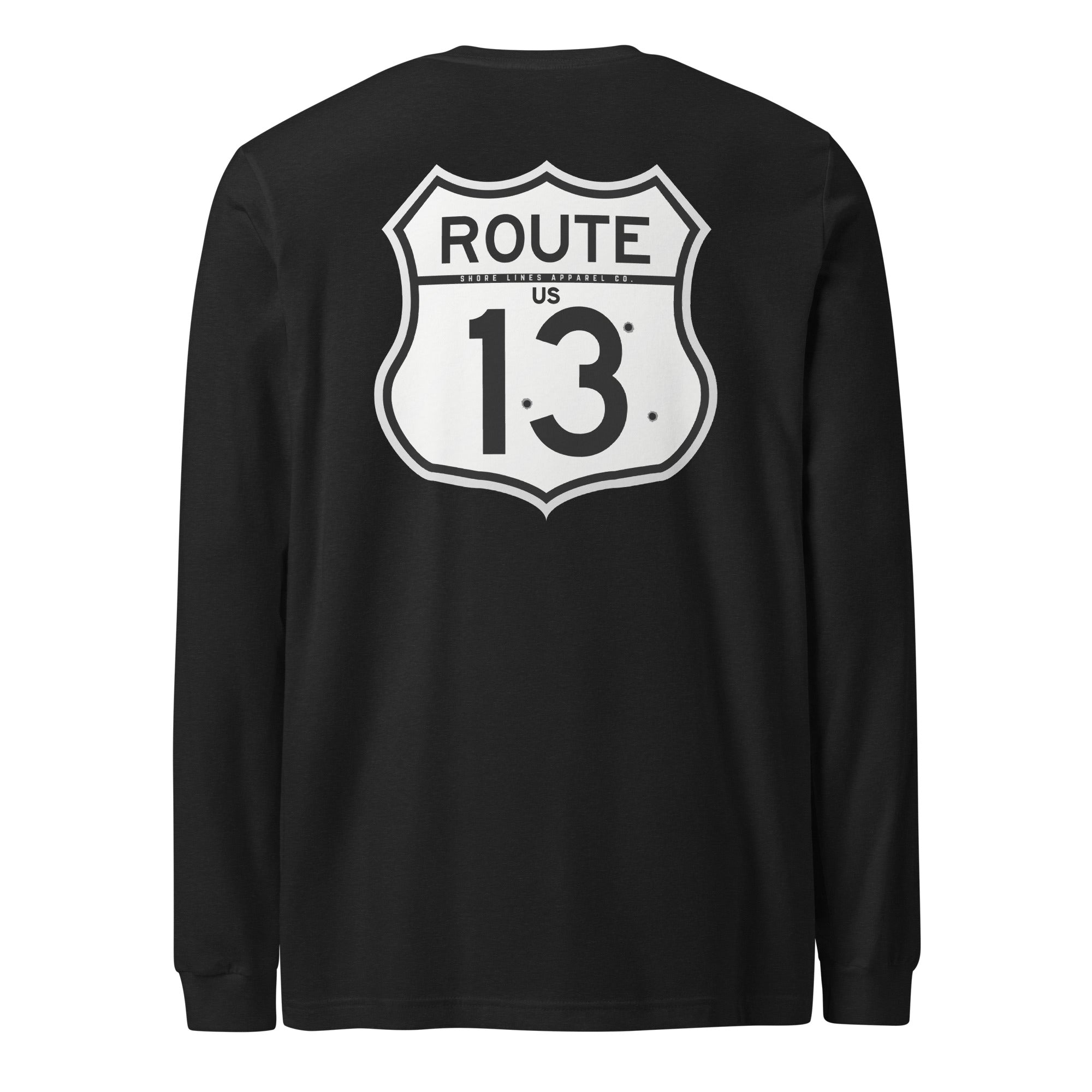 Route 13 | Long Sleeve-black-Shore Lines Apparel Co.