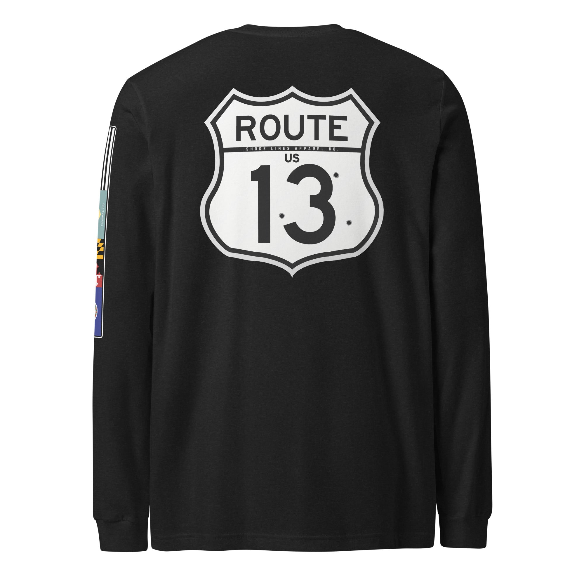 Route 13 | Long Sleeve P-black-Shore Lines Apparel Co.