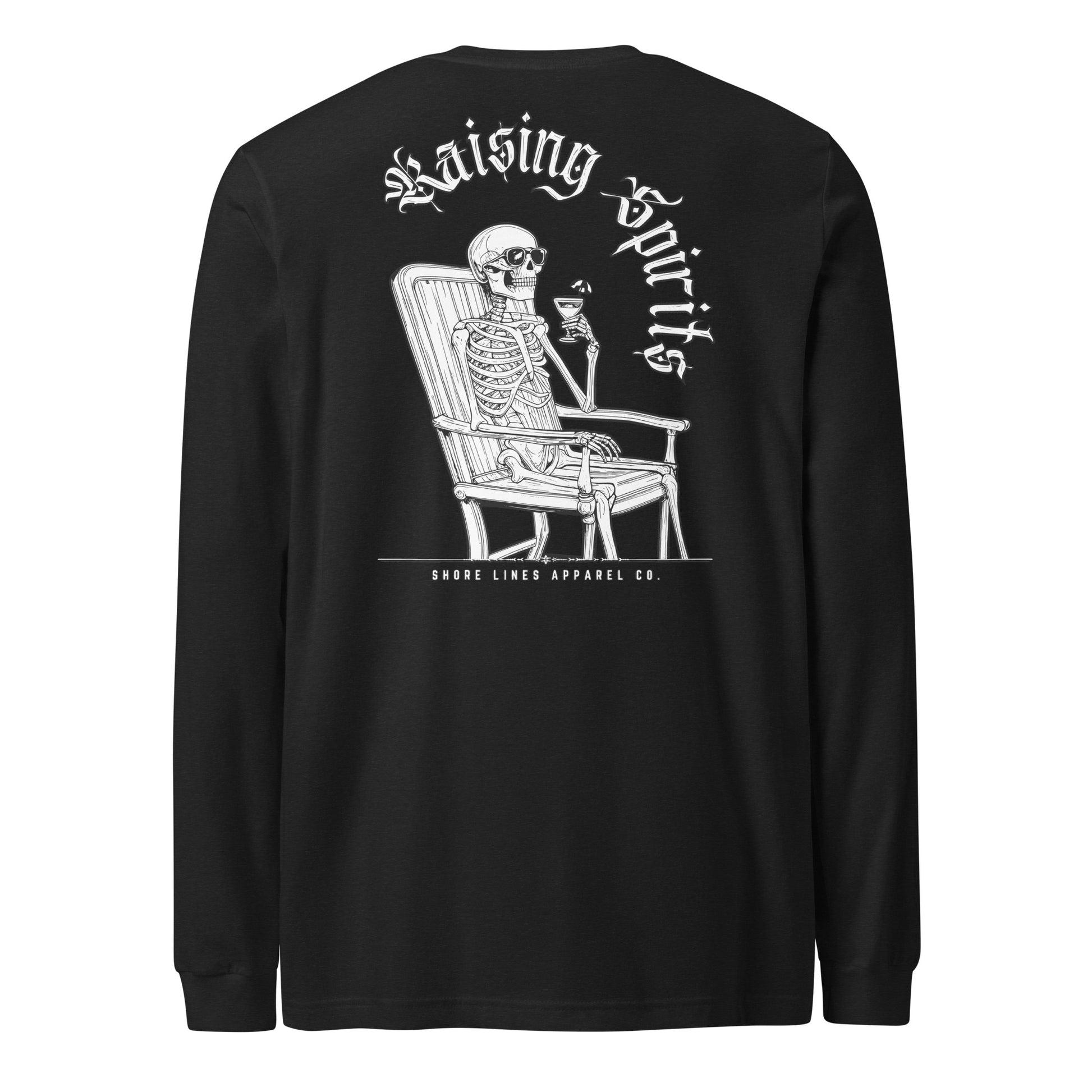 Raising Spirits | Long Sleeve-black-Shore Lines Apparel Co.