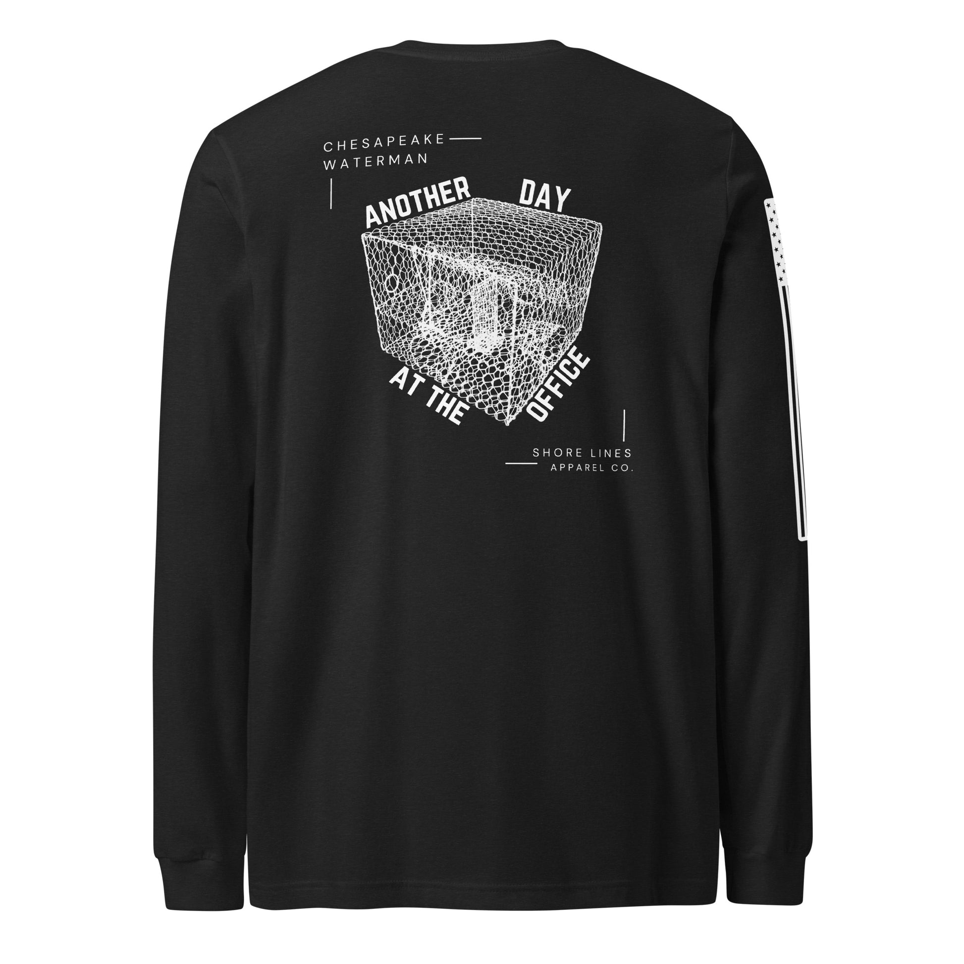 A Waterman's Day | Long Sleeve P-black-Shore Lines Apparel Co.
