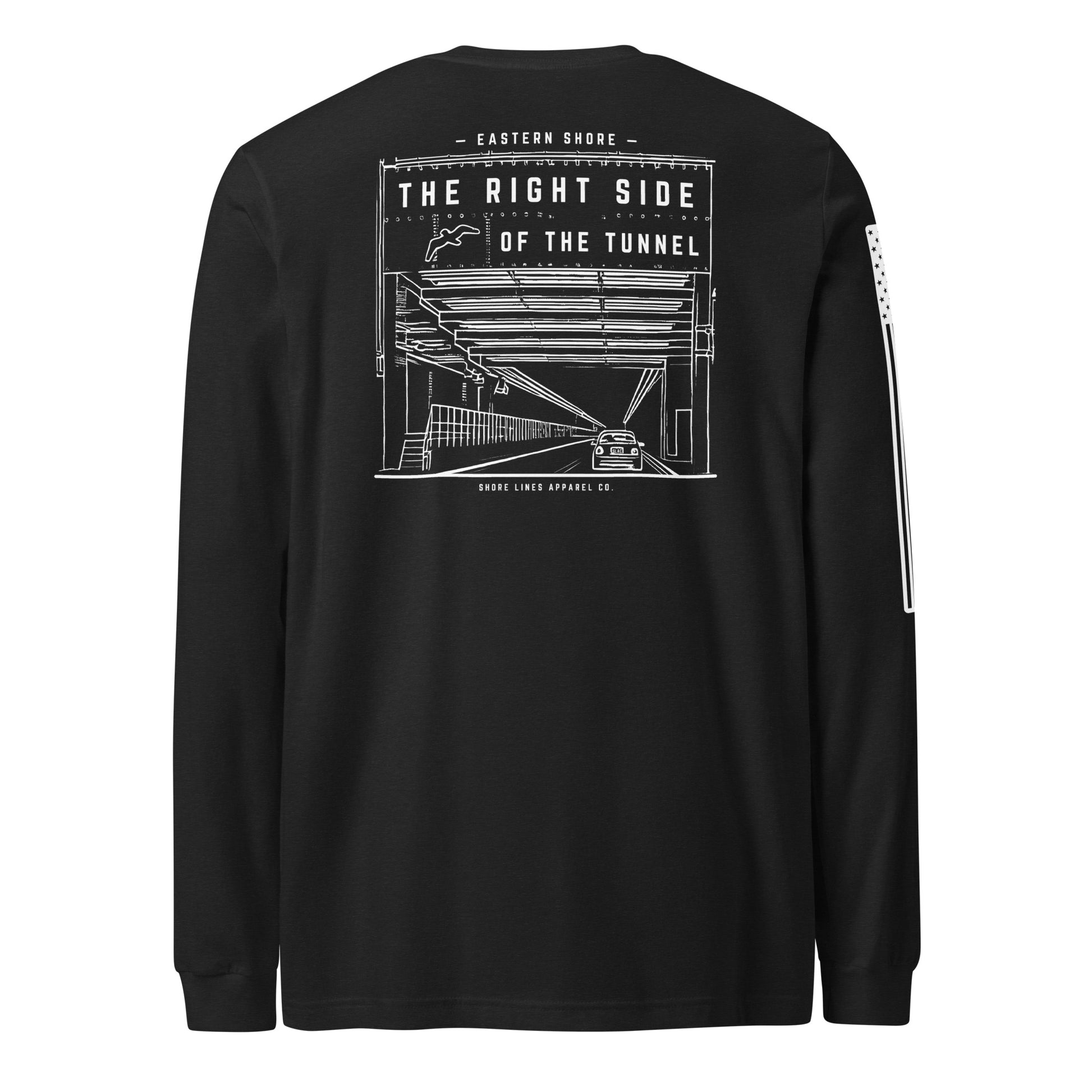 The Right Side CBBT | Long Sleeve P-black-Shore Lines Apparel Co.