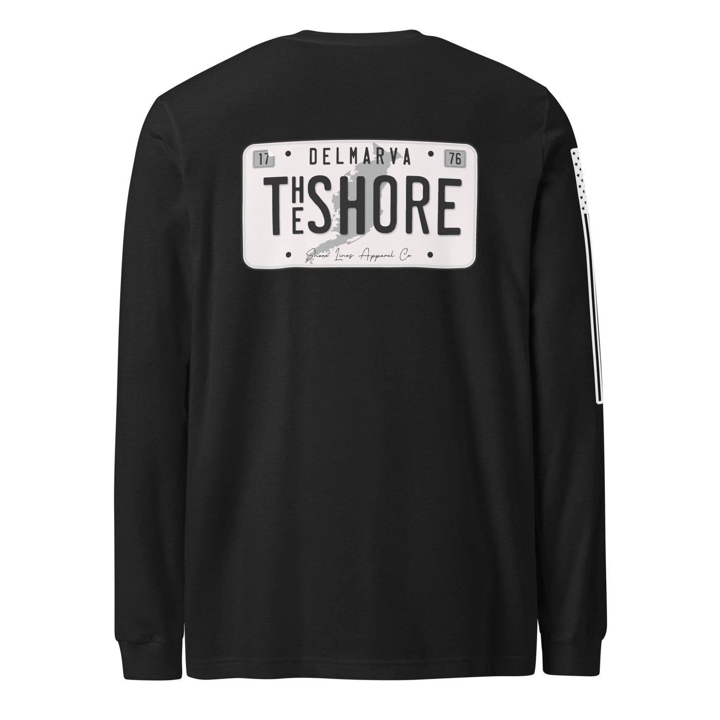 License Plate | Long Sleeve P-black-Shore Lines Apparel Co.
