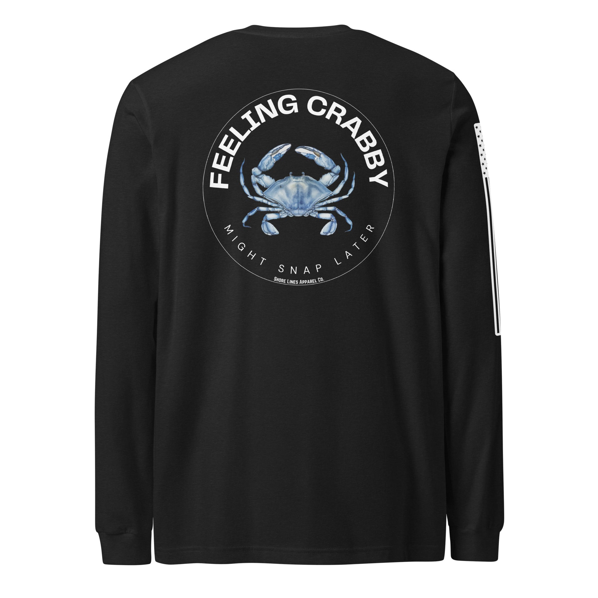Feeling Crabby | Long Sleeve P-black-Shore Lines Apparel Co.