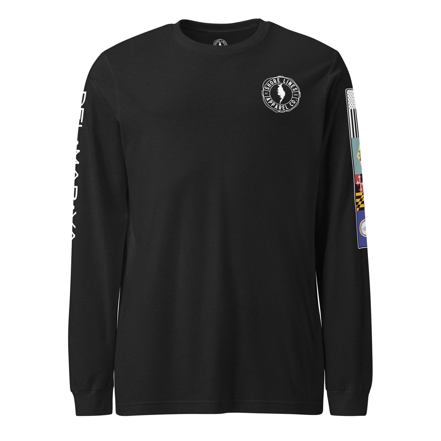 410/443 Area Code | Core LS P-black-Shore Lines Apparel Co.