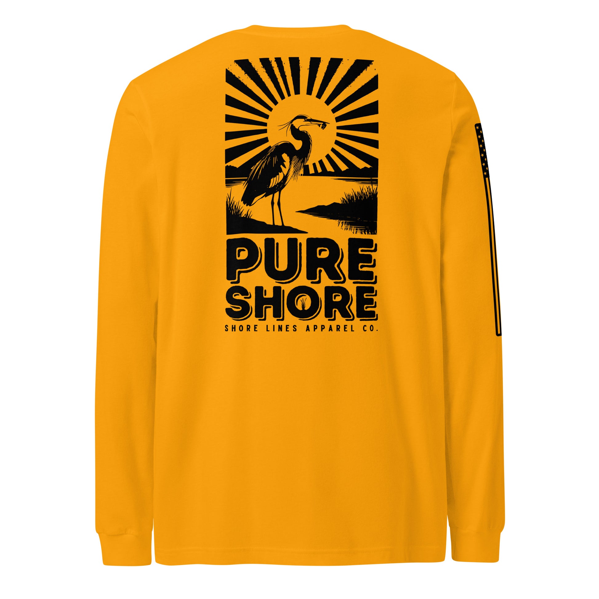 Pure Shore | Long Sleeve P-gold-Shore Lines Apparel Co.
