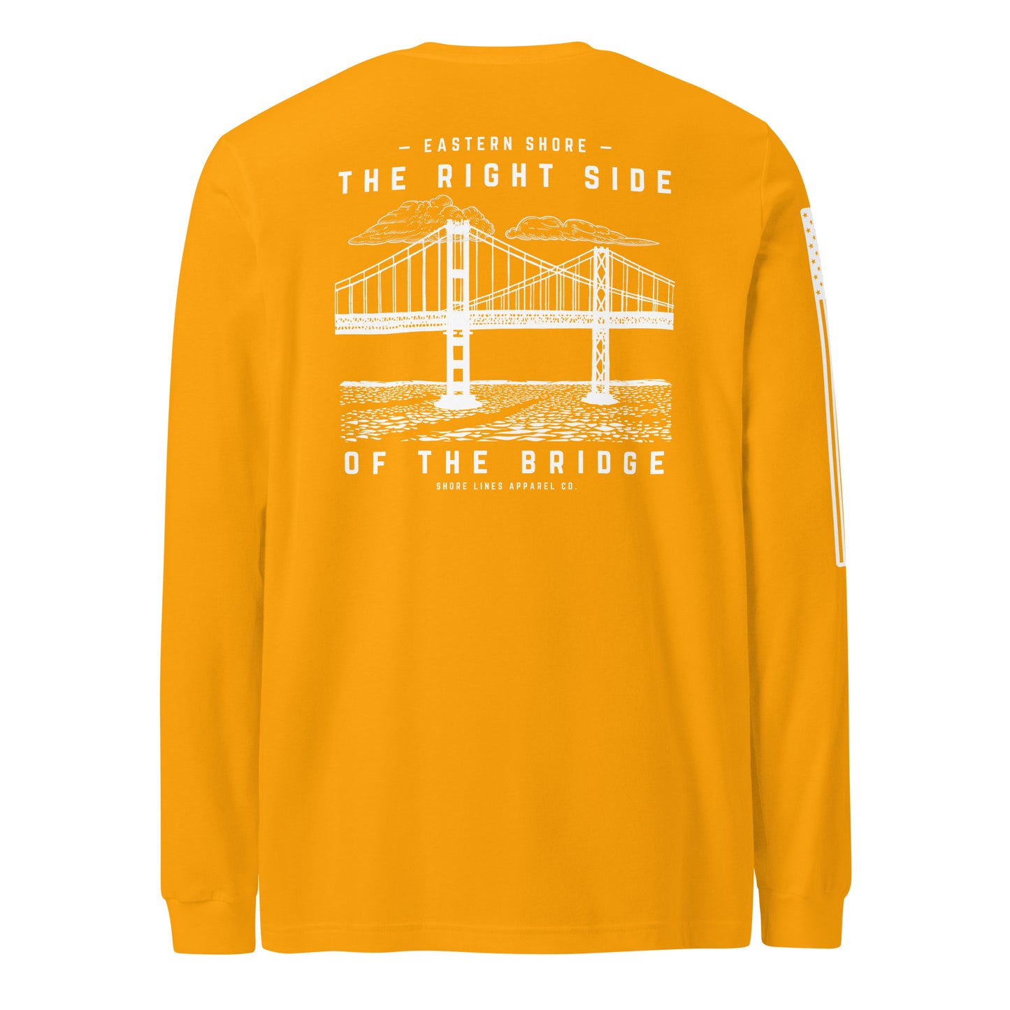The Right Side CBB | Long Sleeve P-gold-Shore Lines Apparel Co.