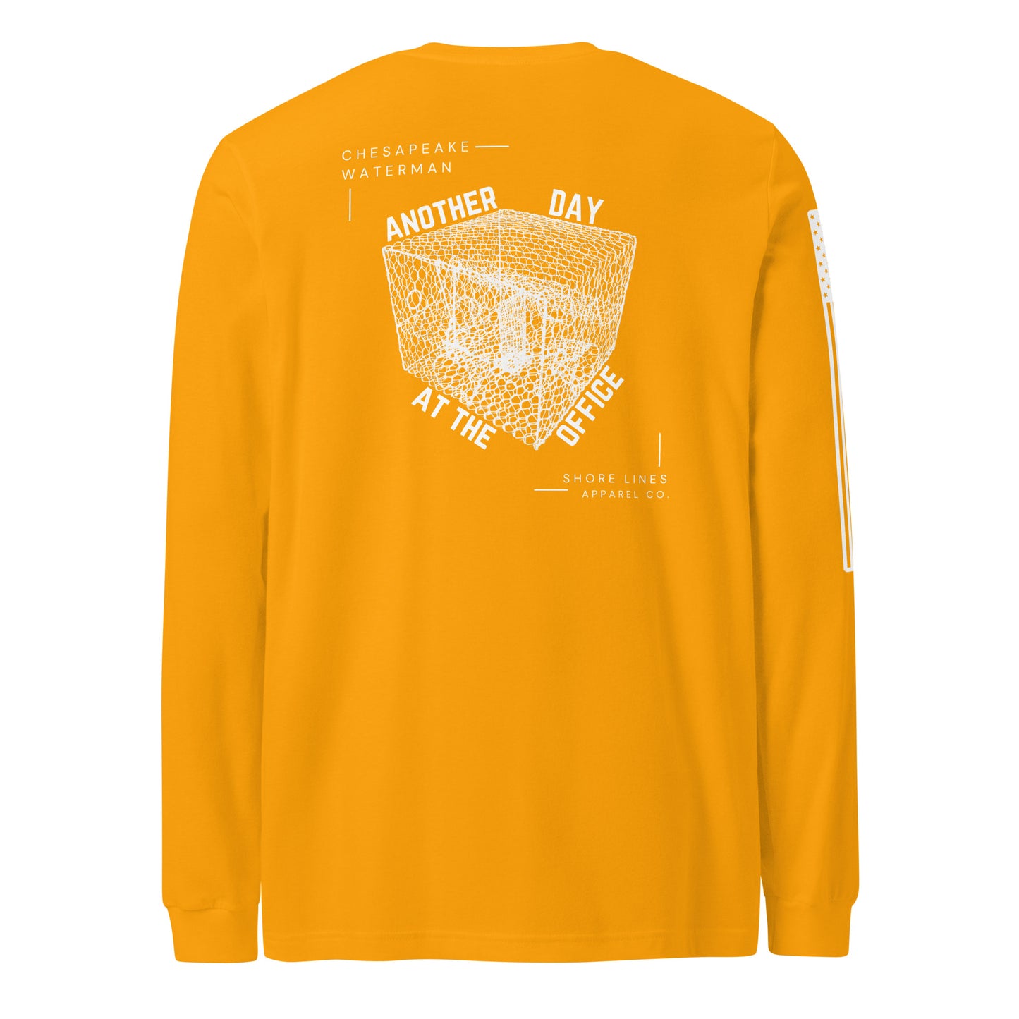 A Waterman's Day | Long Sleeve P-gold-Shore Lines Apparel Co.