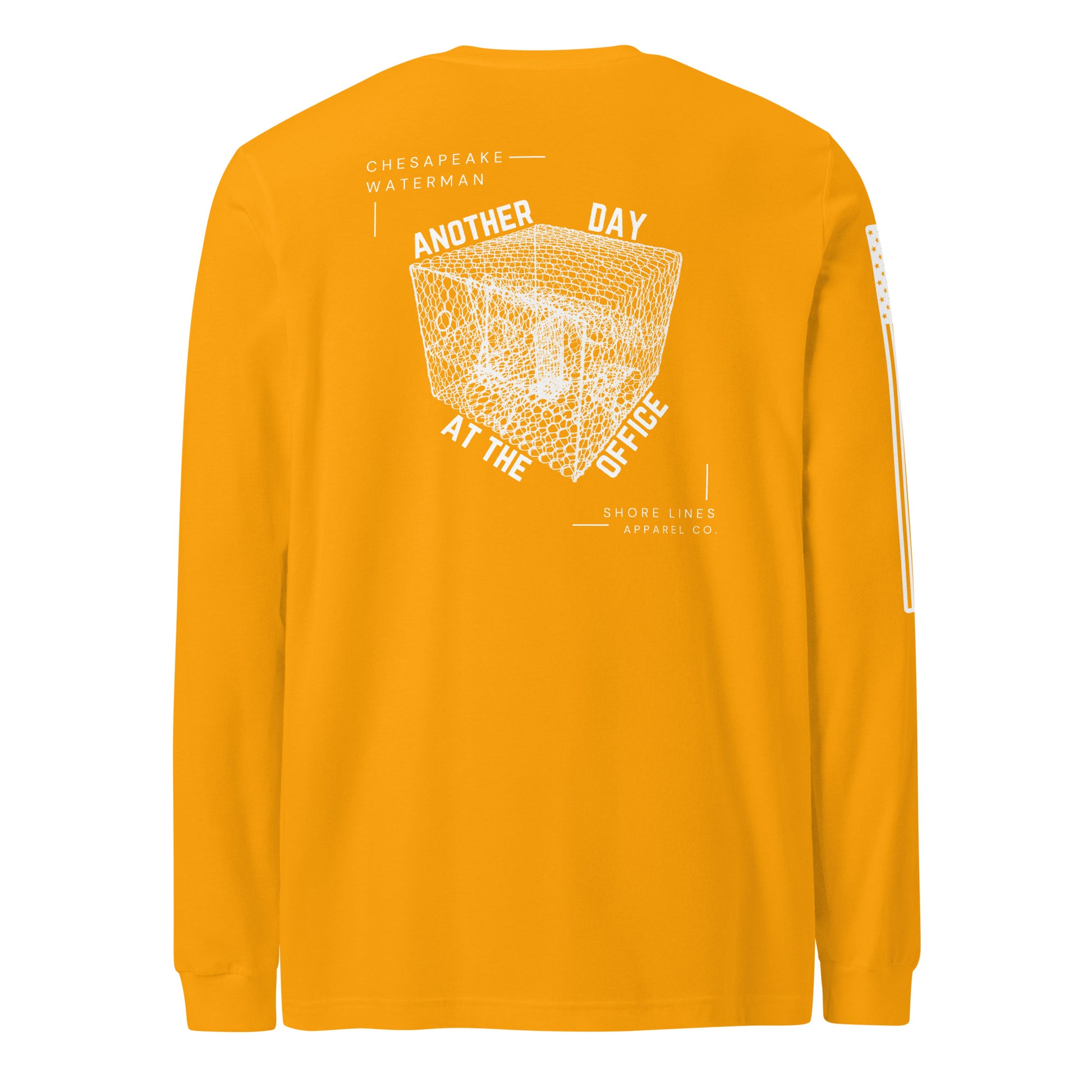A Waterman's Day | Long Sleeve P-gold-Shore Lines Apparel Co.