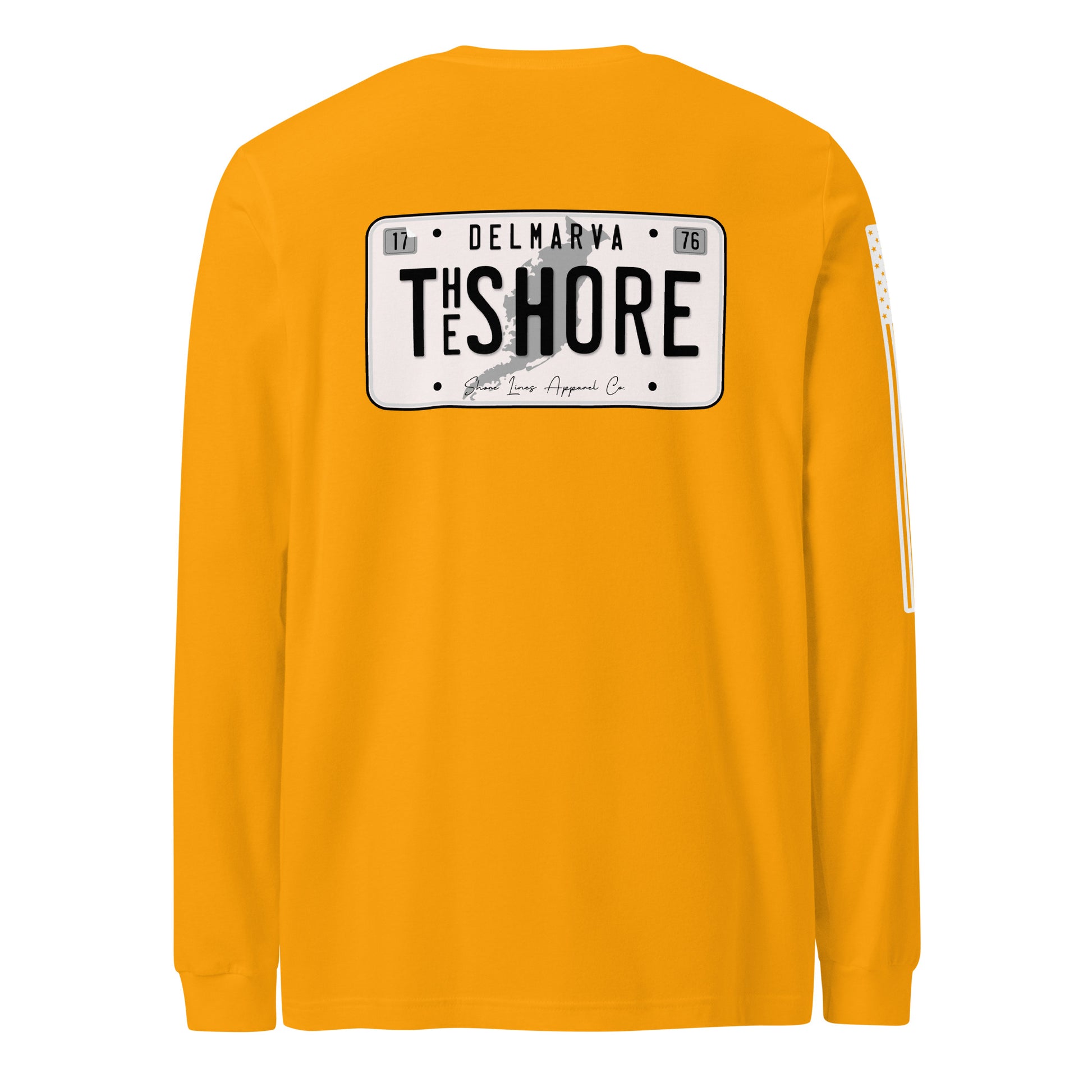 License Plate | Long Sleeve P-gold-Shore Lines Apparel Co.