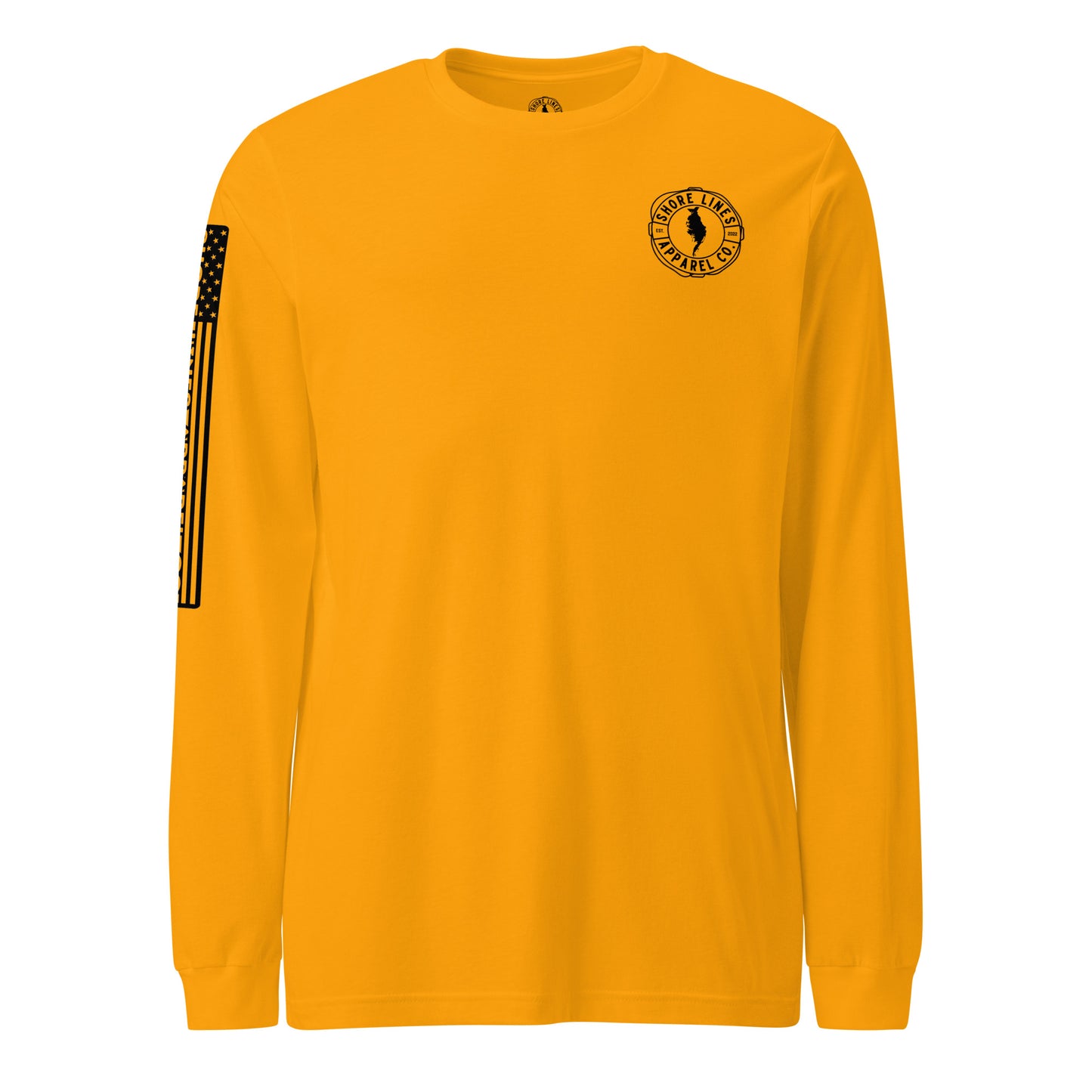 Pure Shore | Long Sleeve P-gold-Shore Lines Apparel Co.