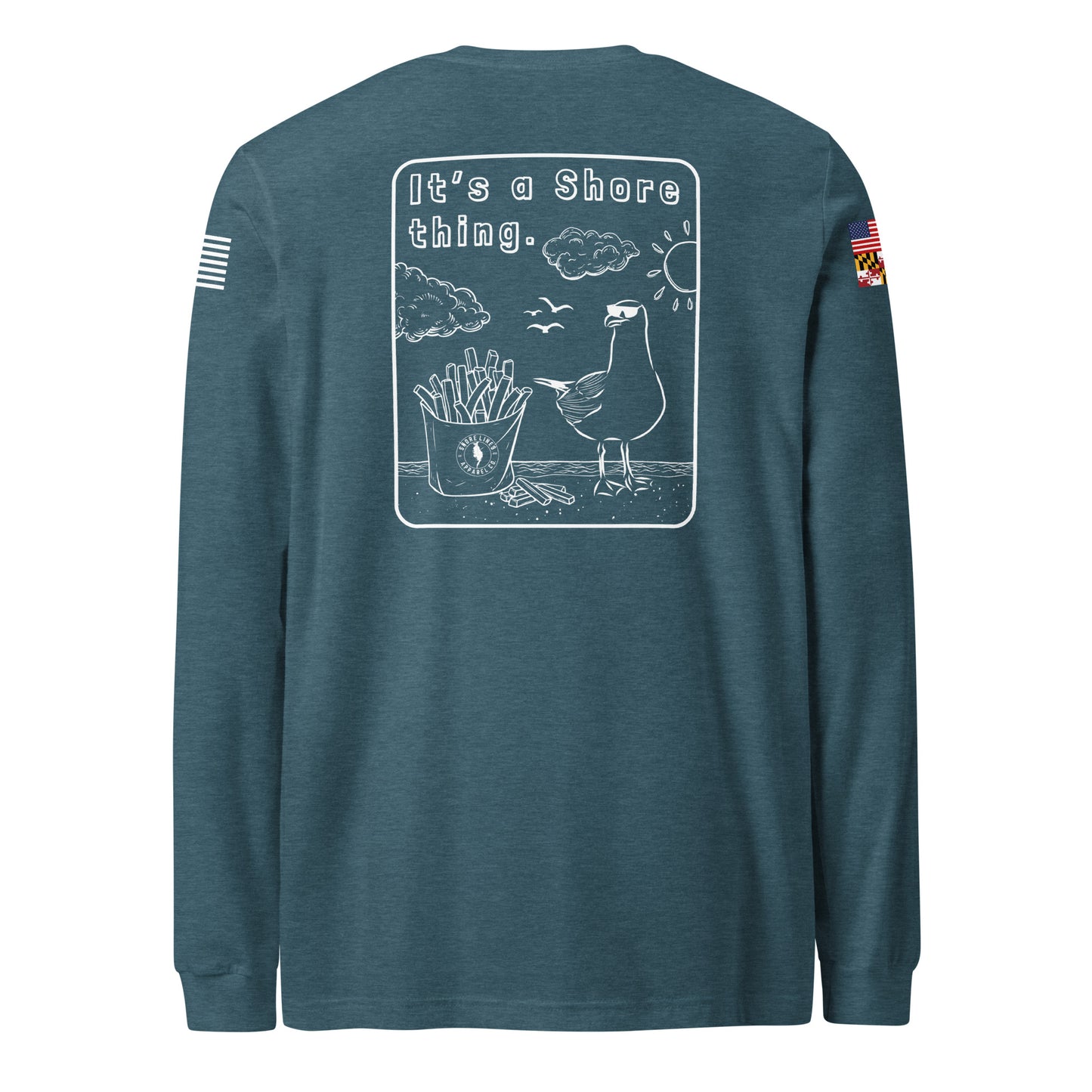 A Shore Thing | Core LS P-teal-Shore Lines Apparel Co.