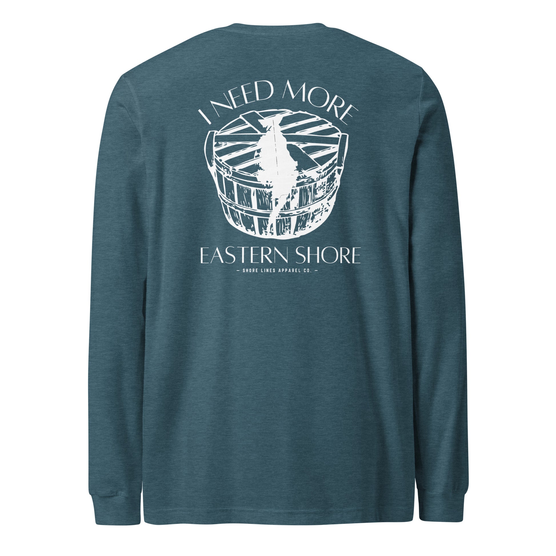 Need More Eastern Shore | Core LS-teal-Shore Lines Apparel Co.