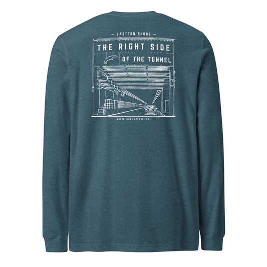 The Right Side CBBT | Core LS-teal-Shore Lines Apparel Co.