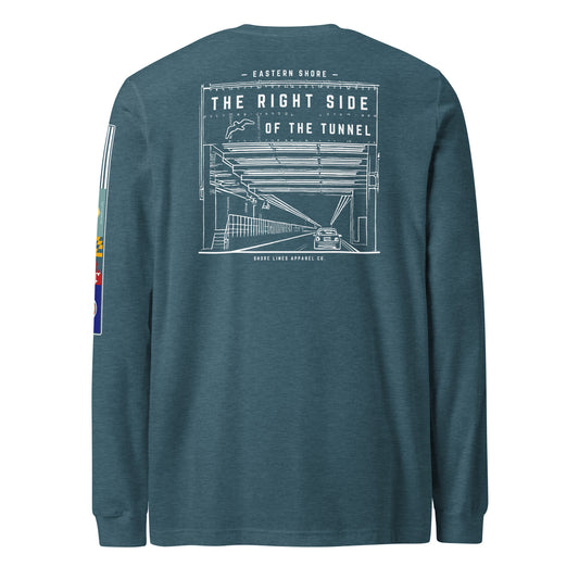 The Right Side CBBT | Core LS P-teal-Shore Lines Apparel Co.