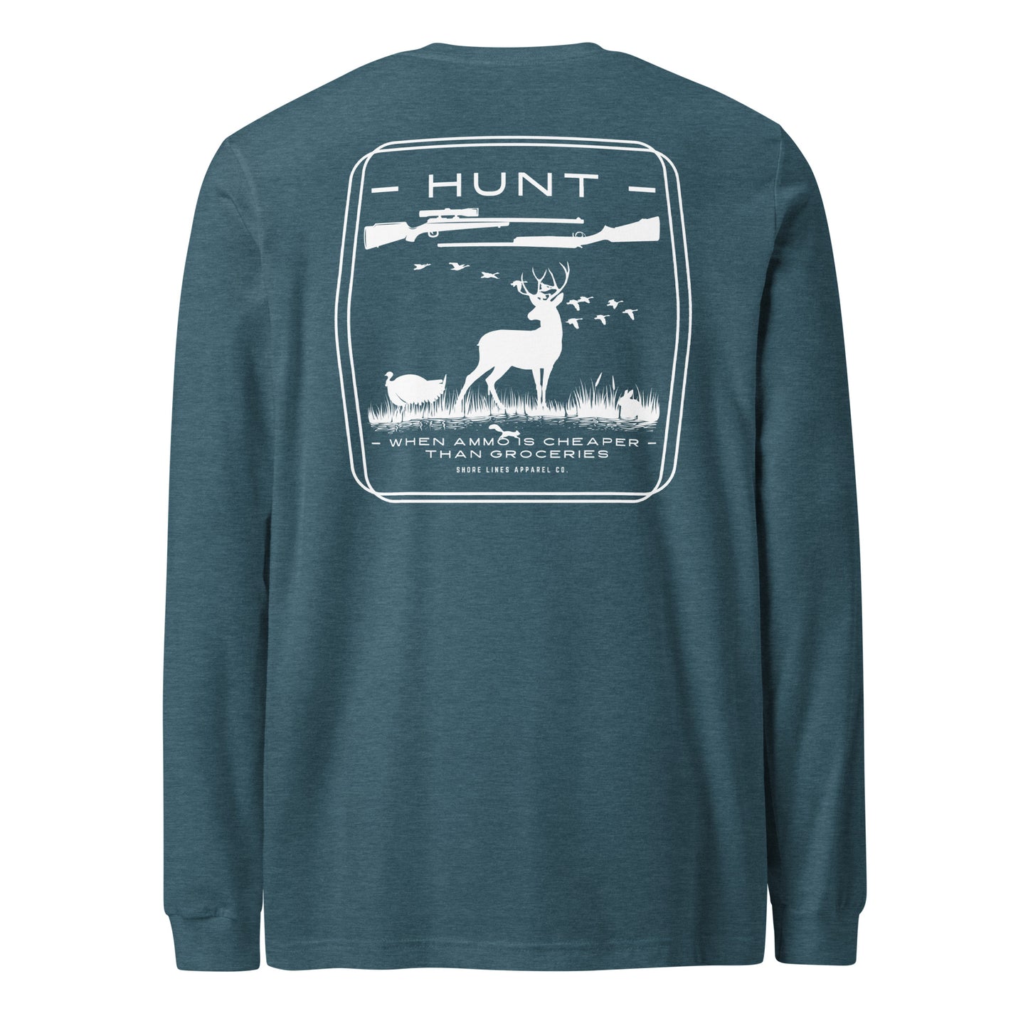 Hunt | Core LS-teal-Shore Lines Apparel Co.