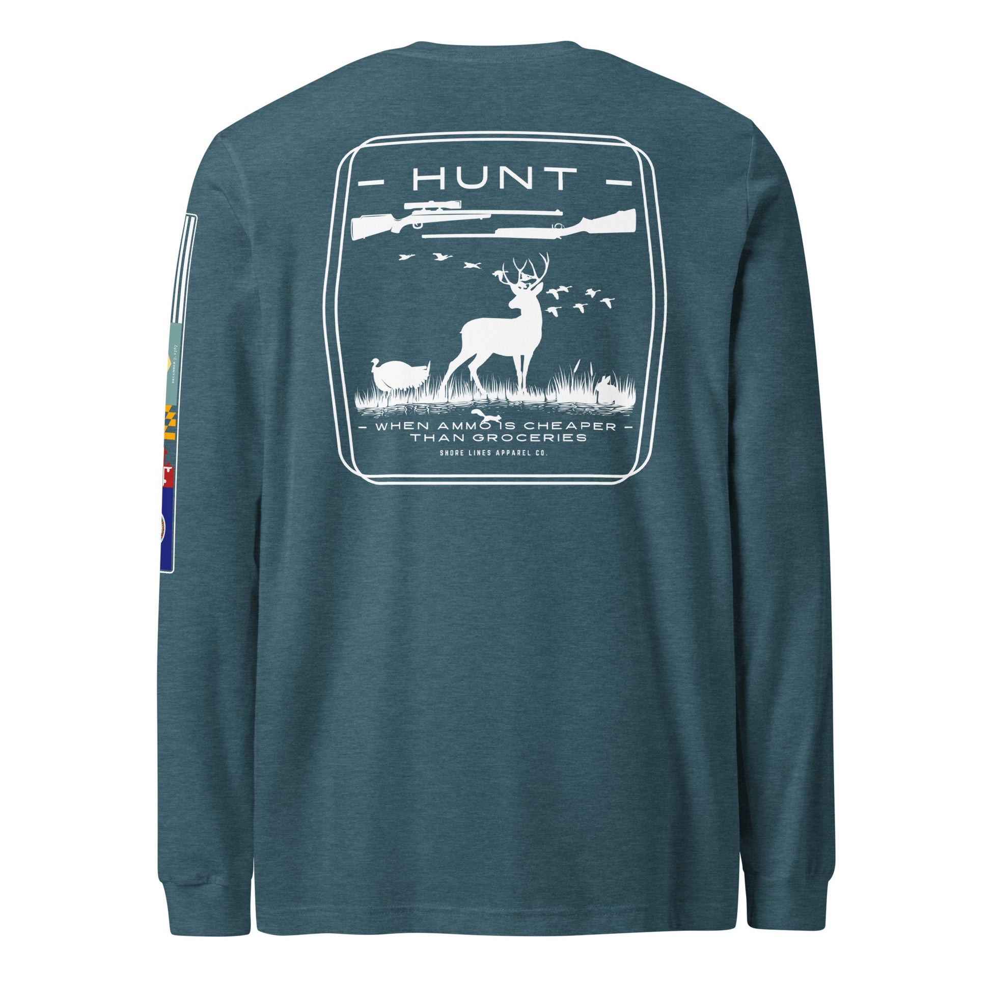 Hunt | Core LS P-teal-Shore Lines Apparel Co.