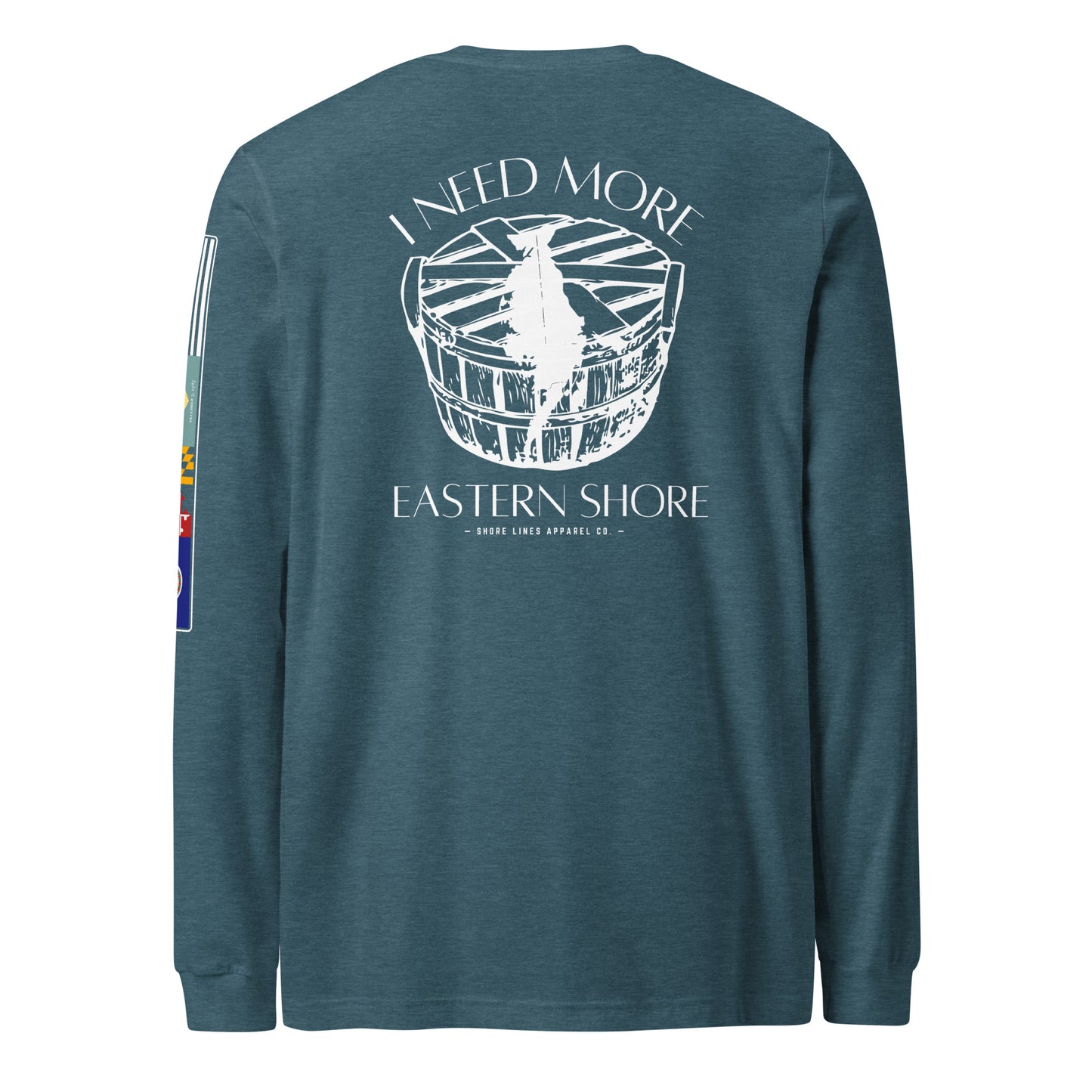 Need More Eastern Shore | Core LS P-teal-Shore Lines Apparel Co.