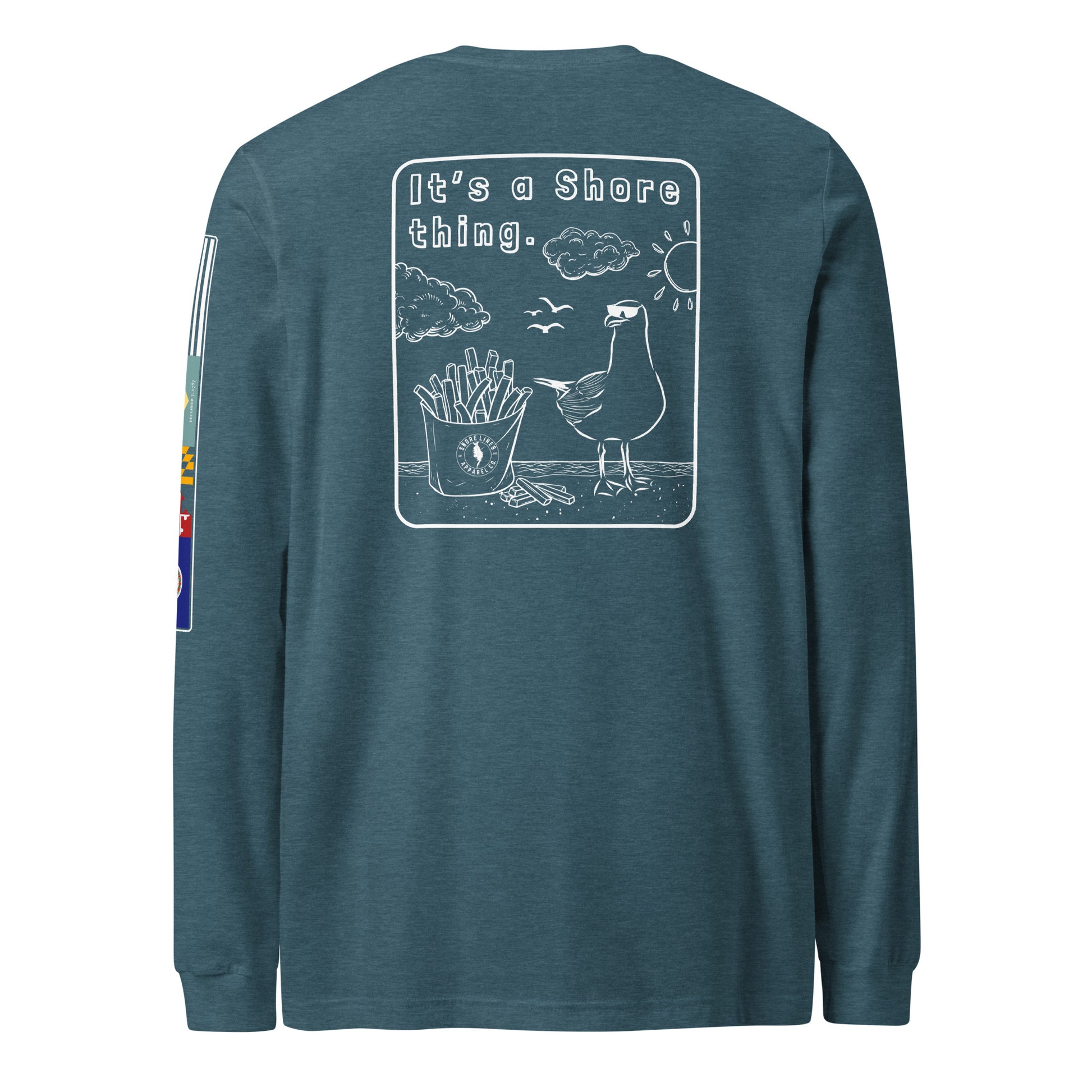 A Shore Thing | Core LS P-teal-Shore Lines Apparel Co.