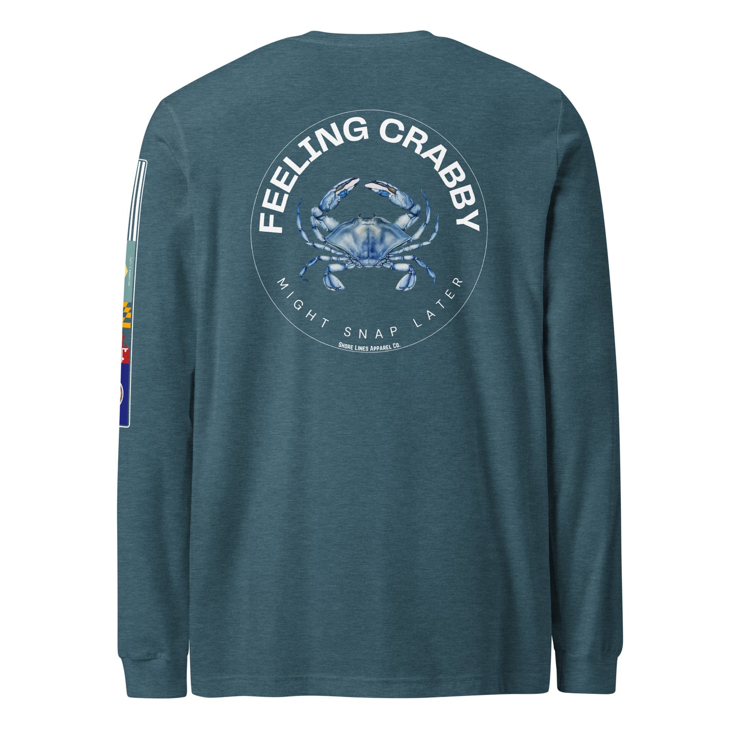 Feeling Crabby | Core LS P-teal-Shore Lines Apparel Co.