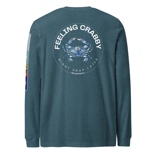 Feeling Crabby | Core LS P-teal-Shore Lines Apparel Co.