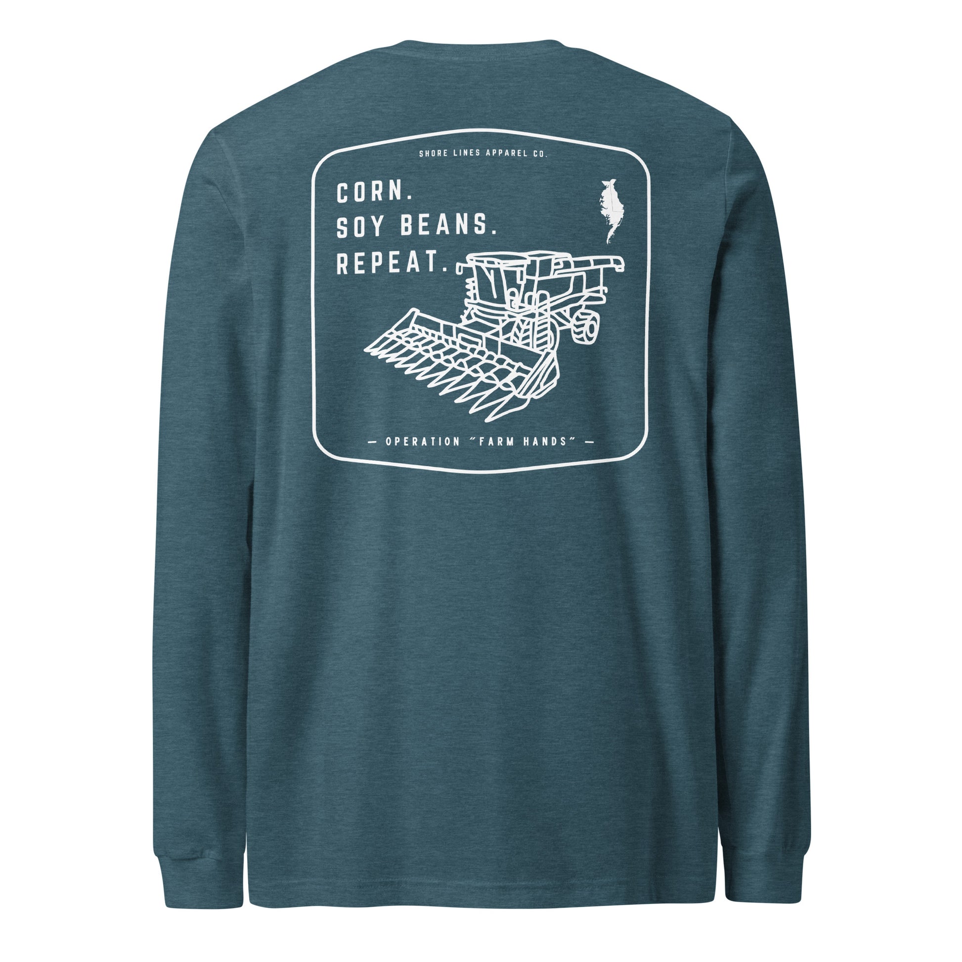 Operation Farm Hands | Core LS-teal-Shore Lines Apparel Co.