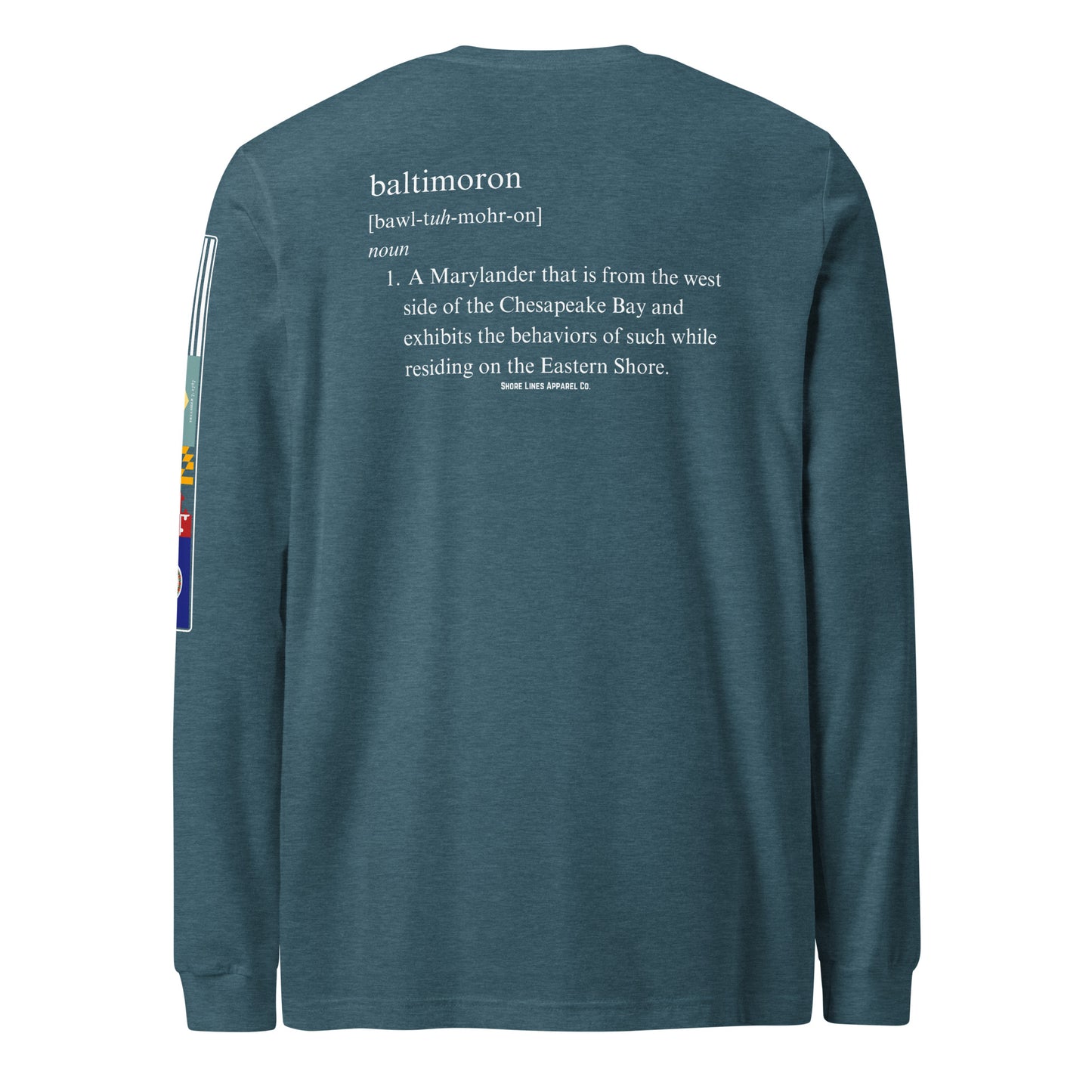 Baltimoron | Core LS P-teal-Shore Lines Apparel Co.