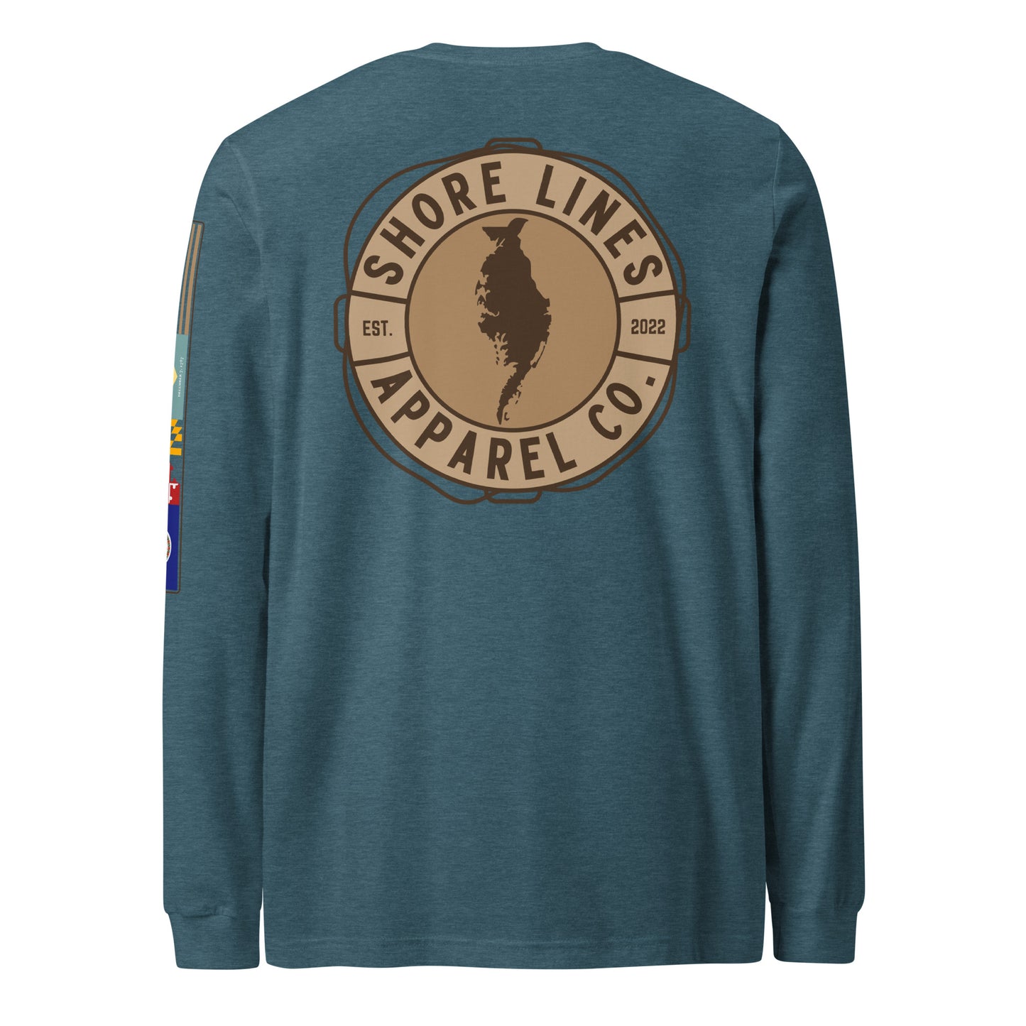 Shore Lines™ Espresso | Core LS P-teal-Shore Lines Apparel Co.