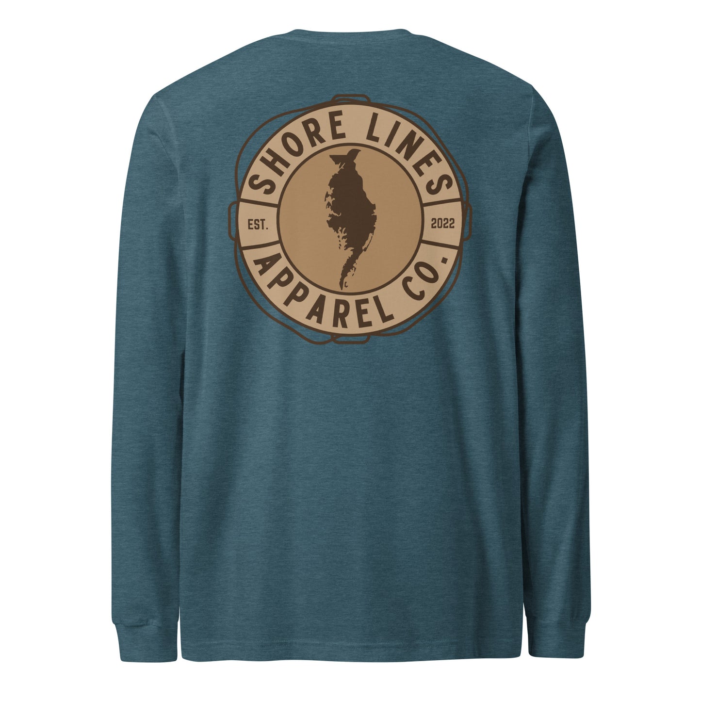 Shore Lines™ Espresso | Core LS-teal-Shore Lines Apparel Co.