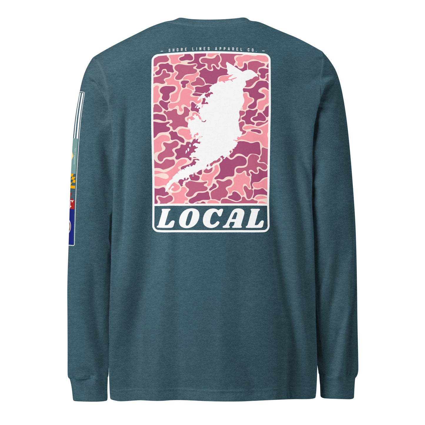 LOCAL (pink) | Core LS P-teal-Shore Lines Apparel Co.