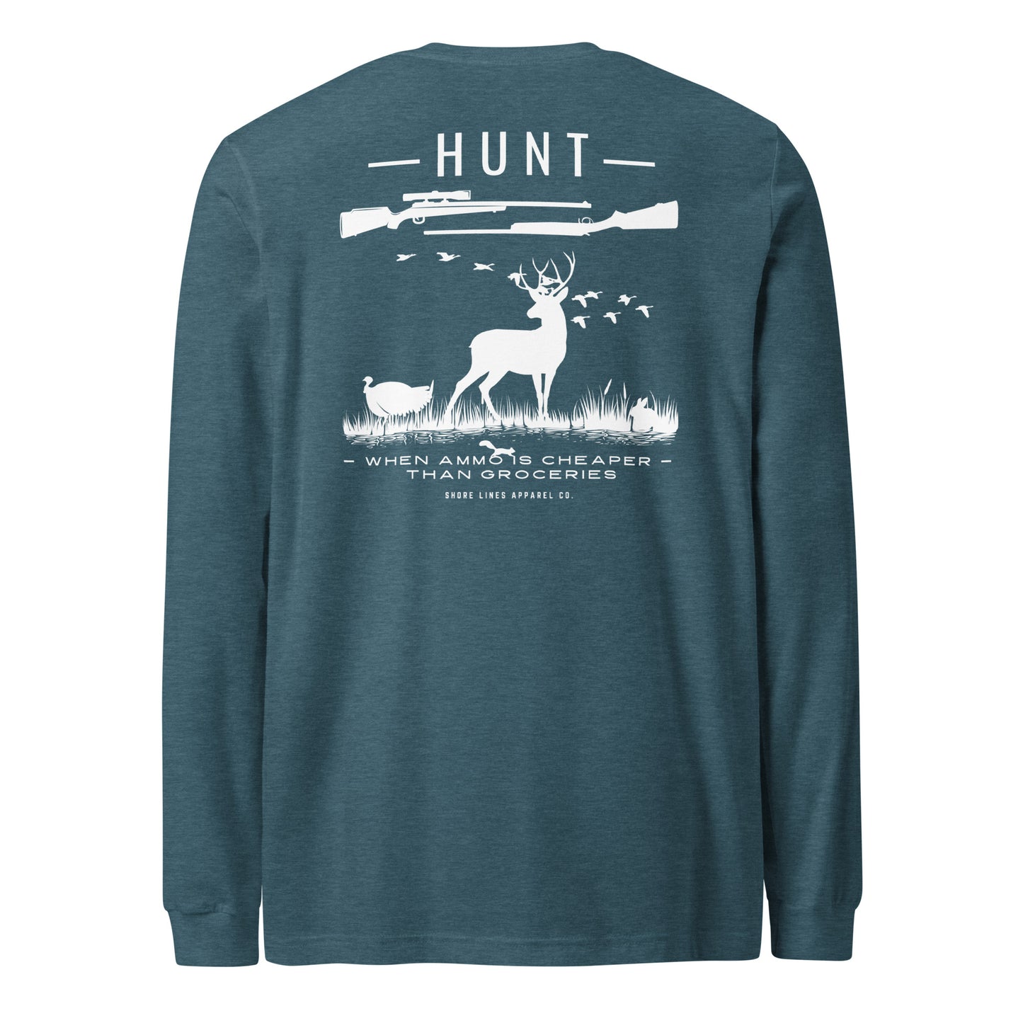Hunt | Core LS-teal-Shore Lines Apparel Co.