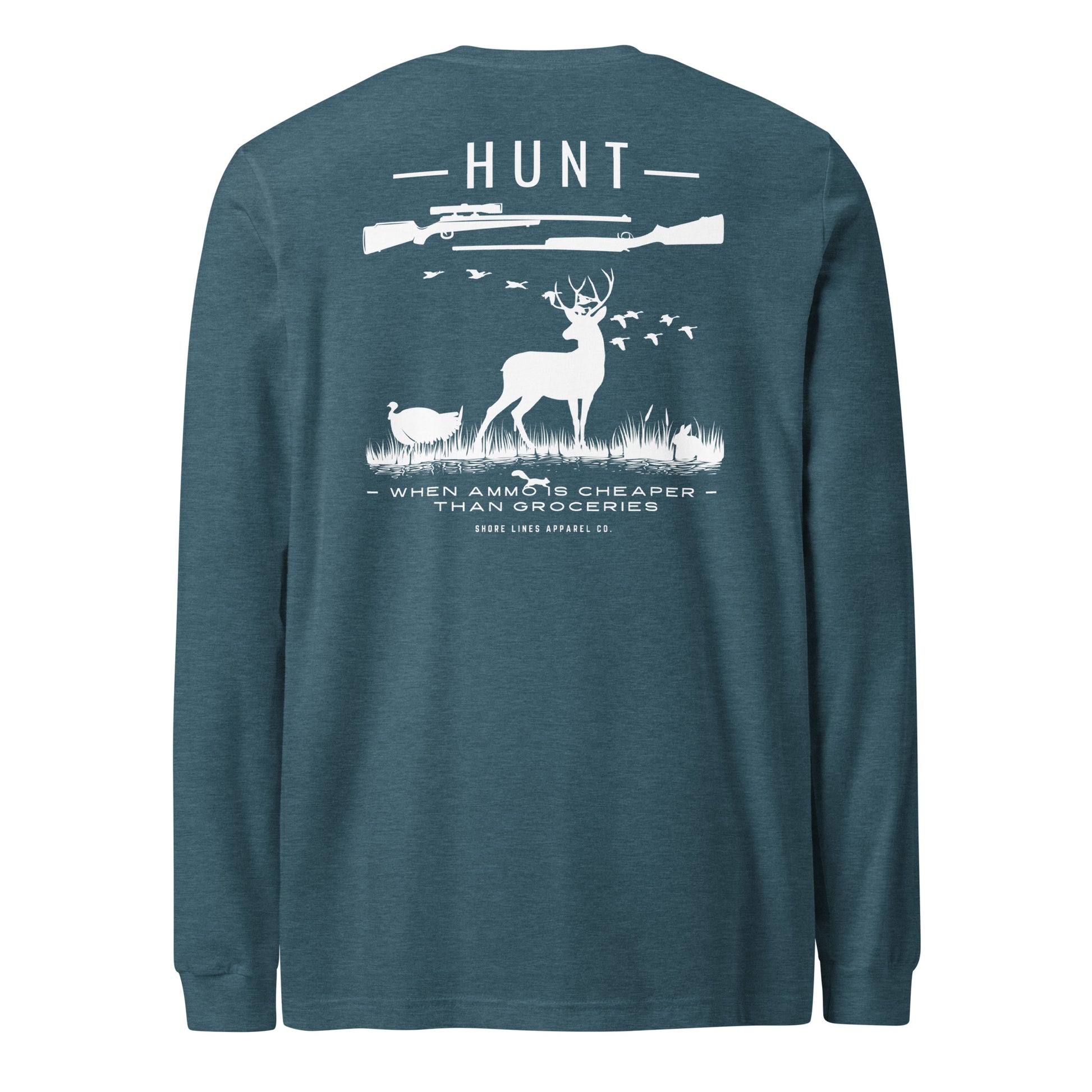 Hunt | Core LS-teal-Shore Lines Apparel Co.