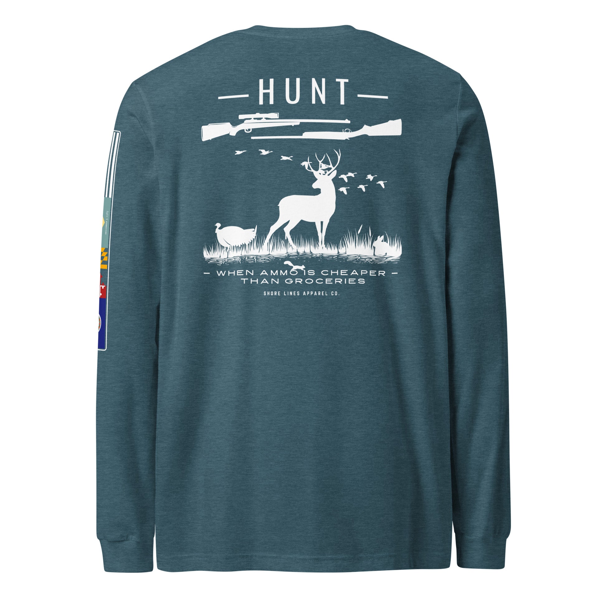 Hunt | Core LS P-teal-Shore Lines Apparel Co.