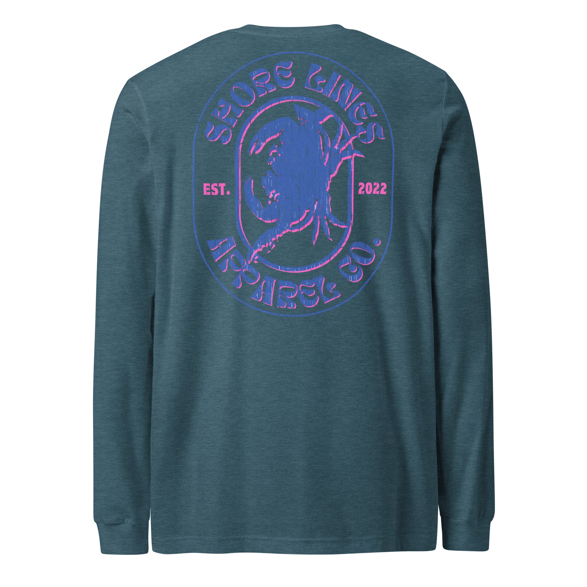 Shore Lines Retro | Core LS-teal-Shore Lines Apparel Co.