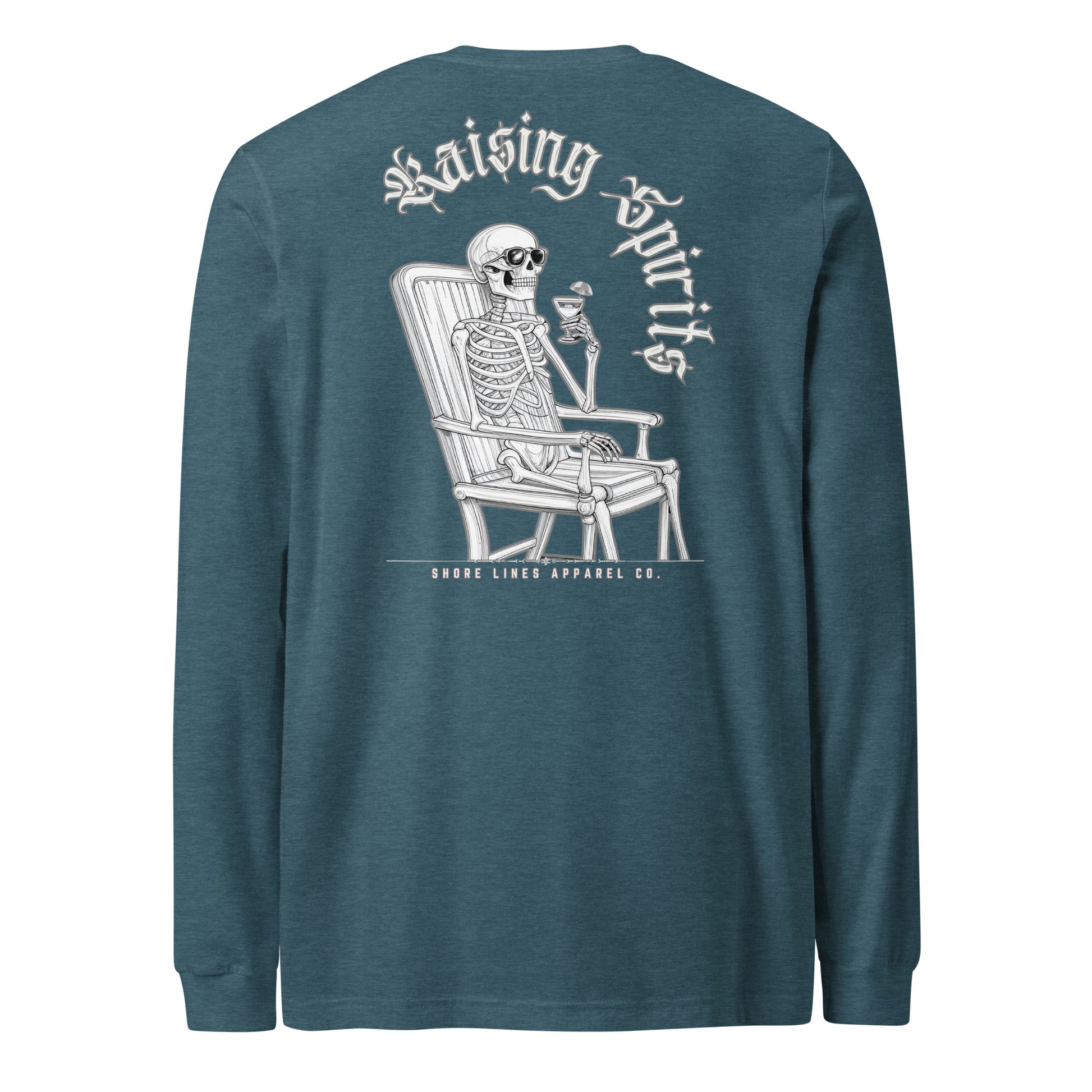 Raising Spirits | Core LS-teal-Shore Lines Apparel Co.
