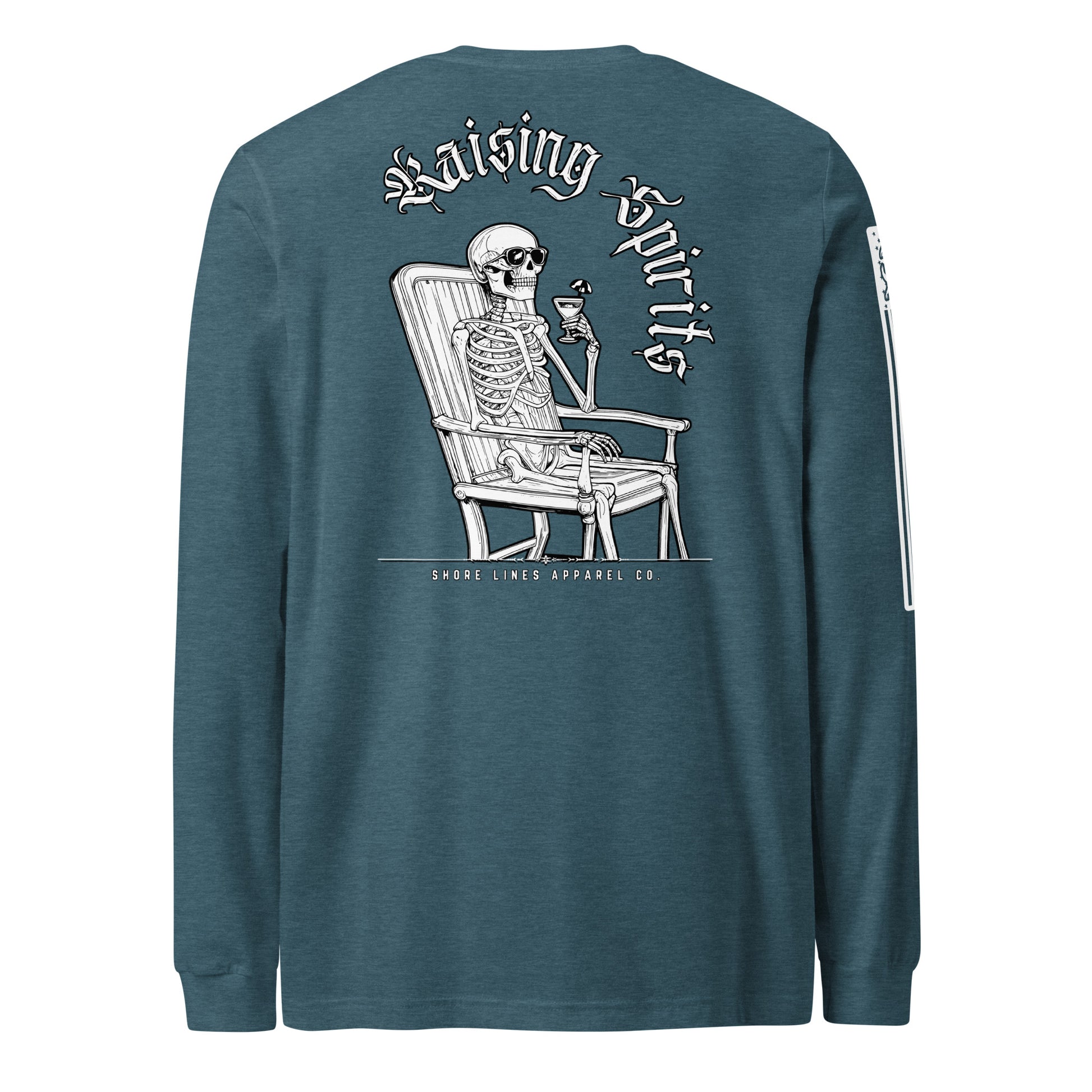Raising Spirits | Long Sleeve P-teal-Shore Lines Apparel Co.
