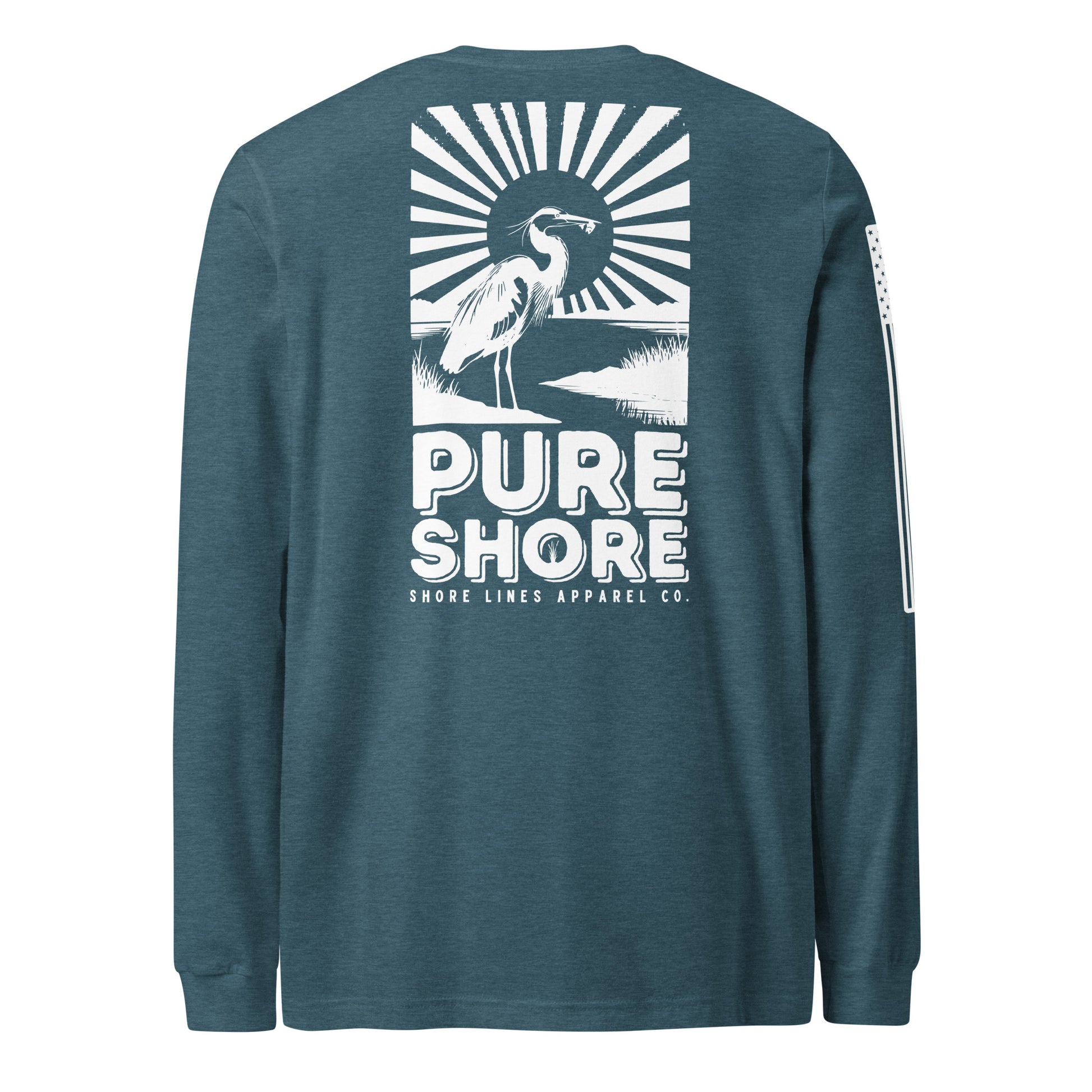 Pure Shore | Long Sleeve P-teal-Shore Lines Apparel Co.