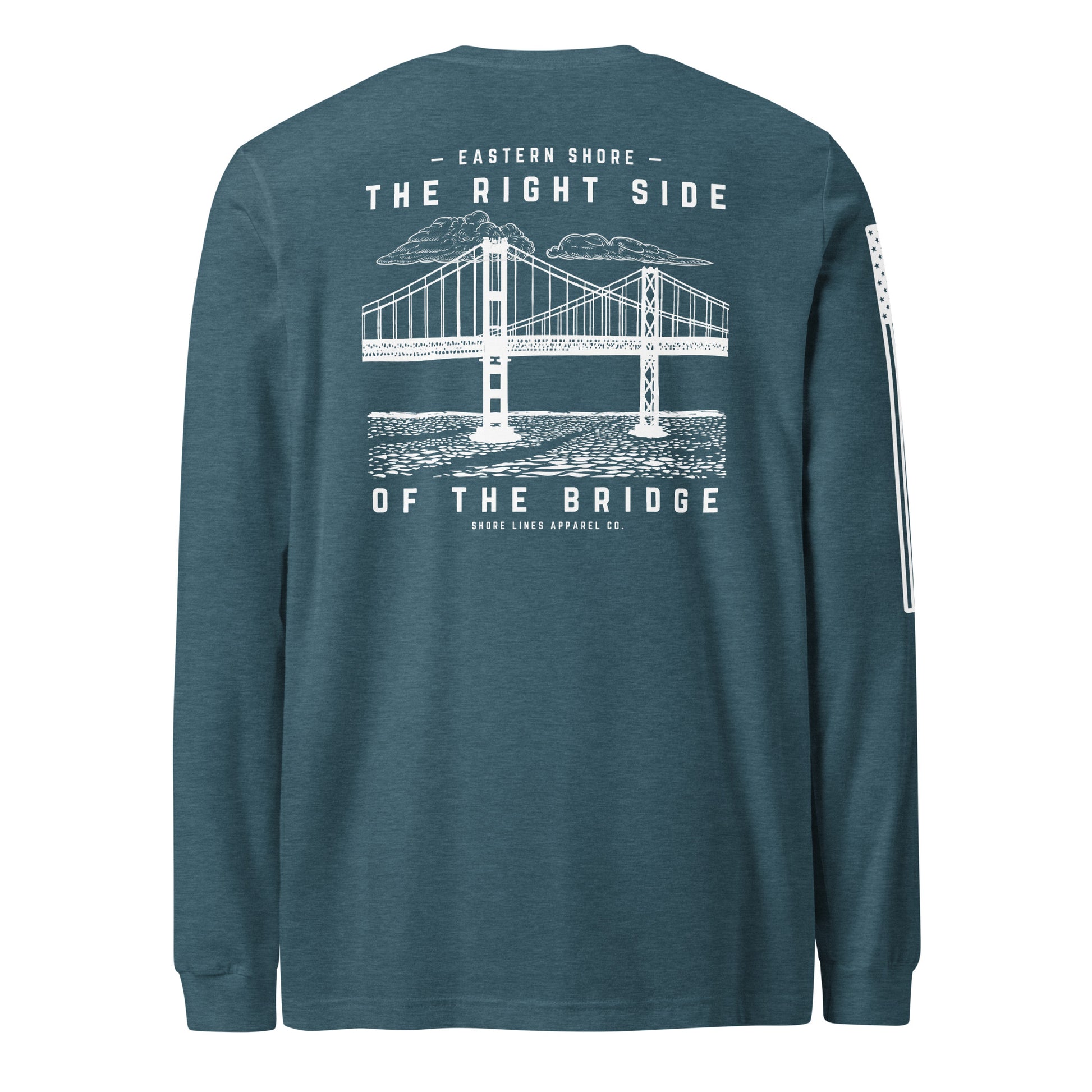 The Right Side CBB | Long Sleeve P-teal-Shore Lines Apparel Co.