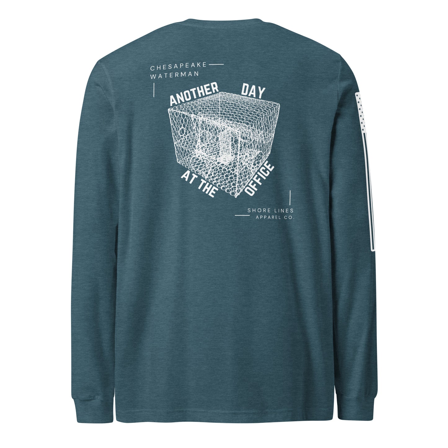 A Waterman's Day | Long Sleeve P-teal-Shore Lines Apparel Co.