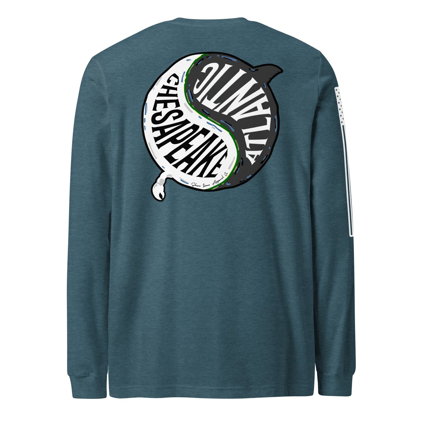 Chesapeake Atlantic | Long Sleeve P-teal-Shore Lines Apparel Co.™
