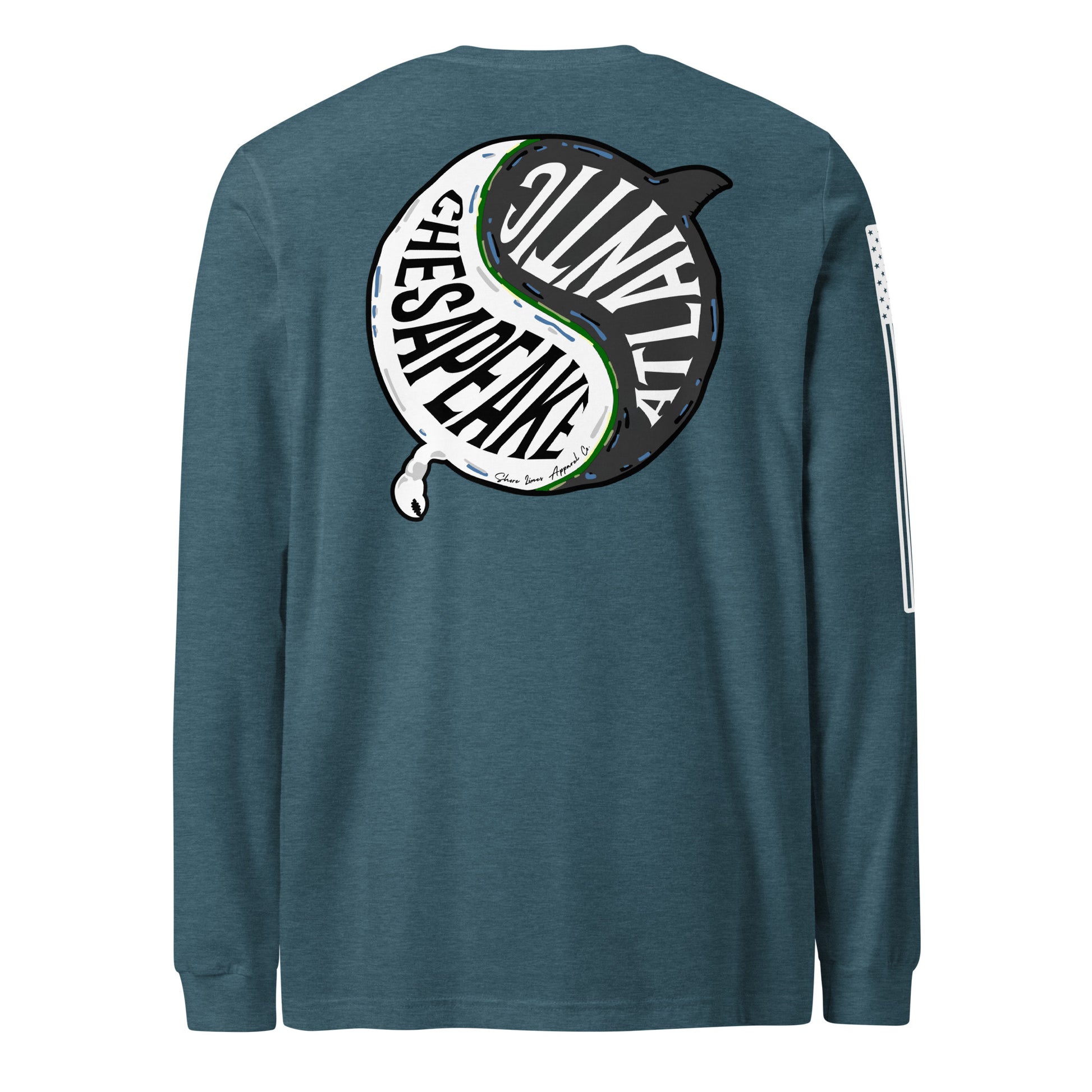 Chesapeake Atlantic | Long Sleeve P-teal-Shore Lines Apparel Co.™