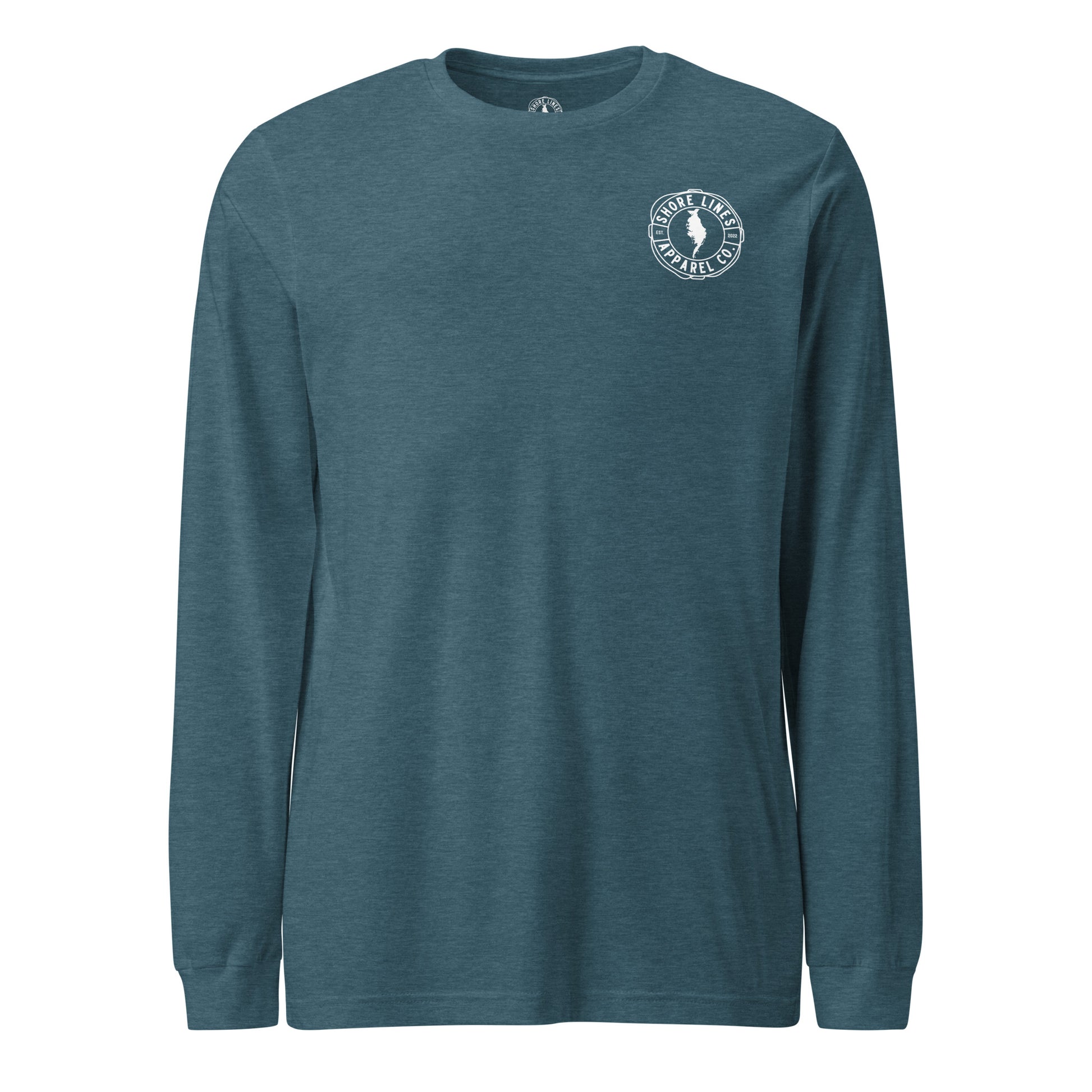 Need More Eastern Shore | Core LS-teal-Shore Lines Apparel Co.